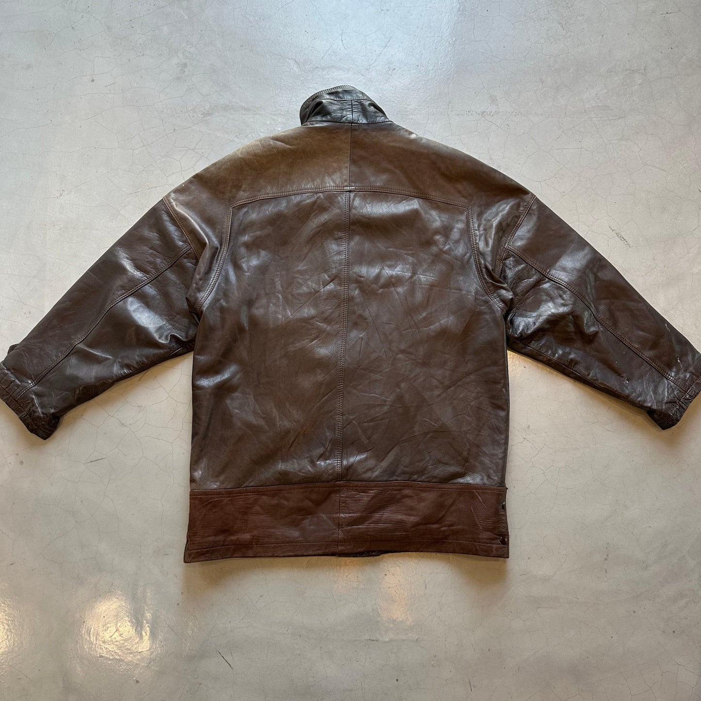 Vintage 80's Basillo Herrero Spanish Leather Jacket