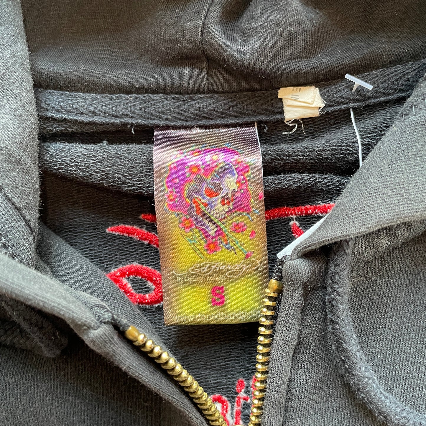 Y2K Ed Hardy by Christian Spider Web Jacket