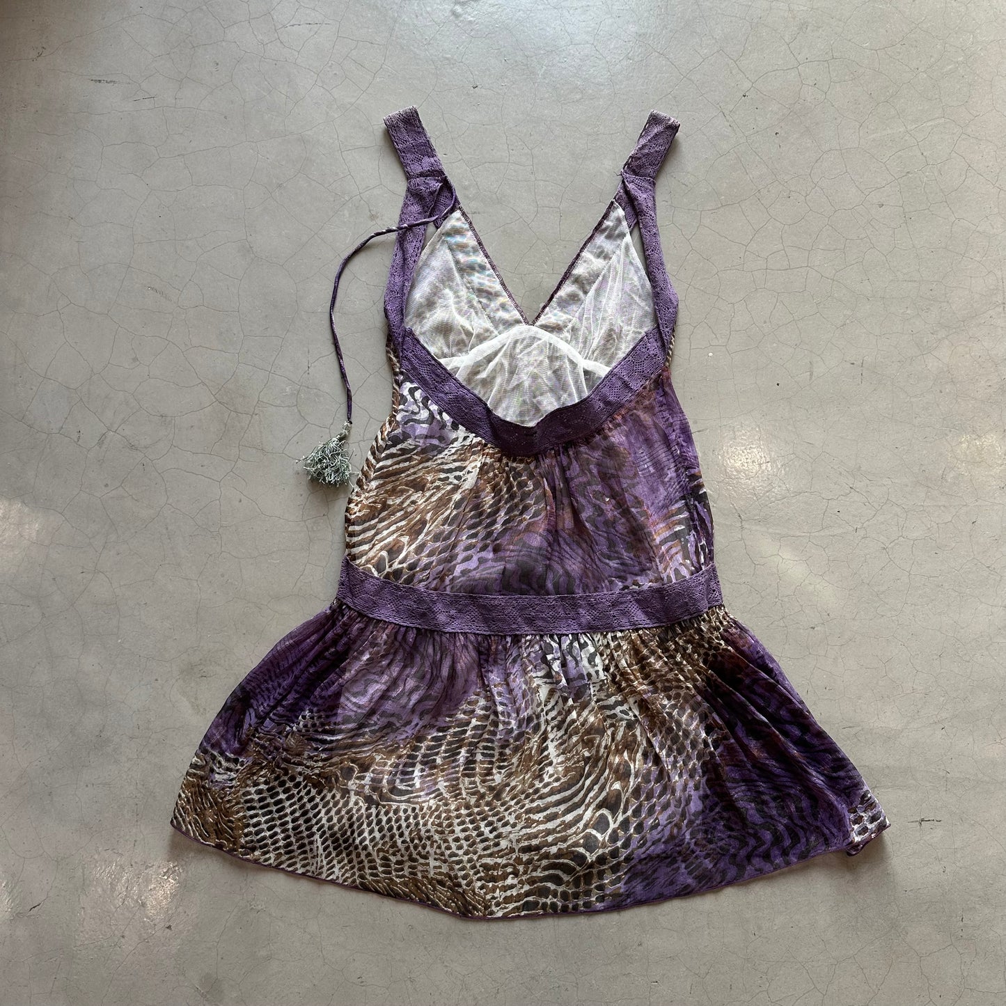 Y2K Purple Dress top
