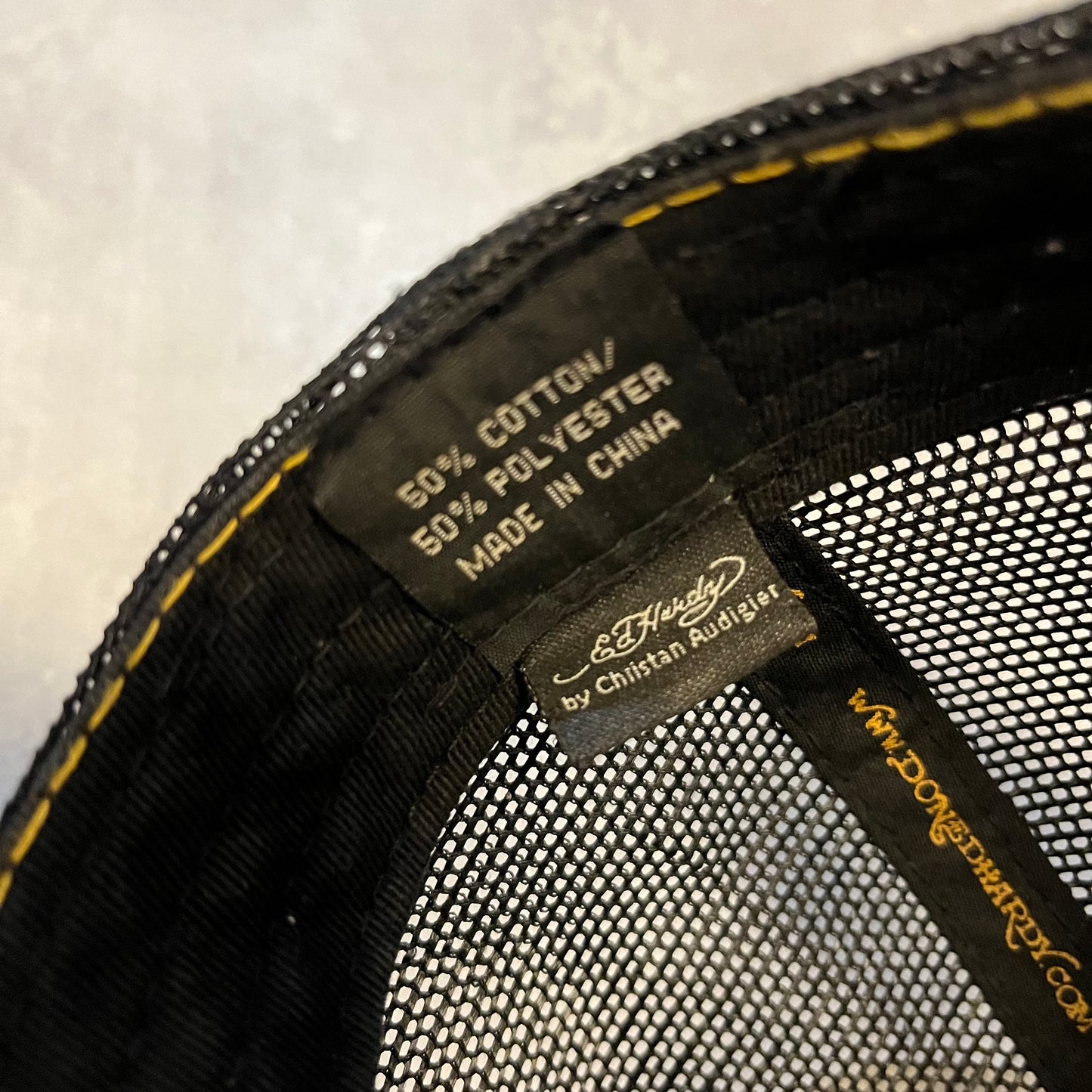 Y2K Ed Hardy Bulldog Hat