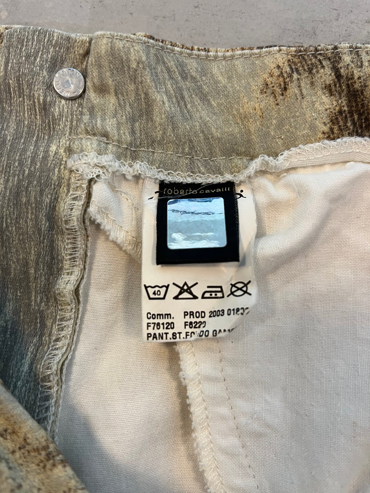 Vintage Y2K Rare Roberto Cavalli Angels Hippie Trousers