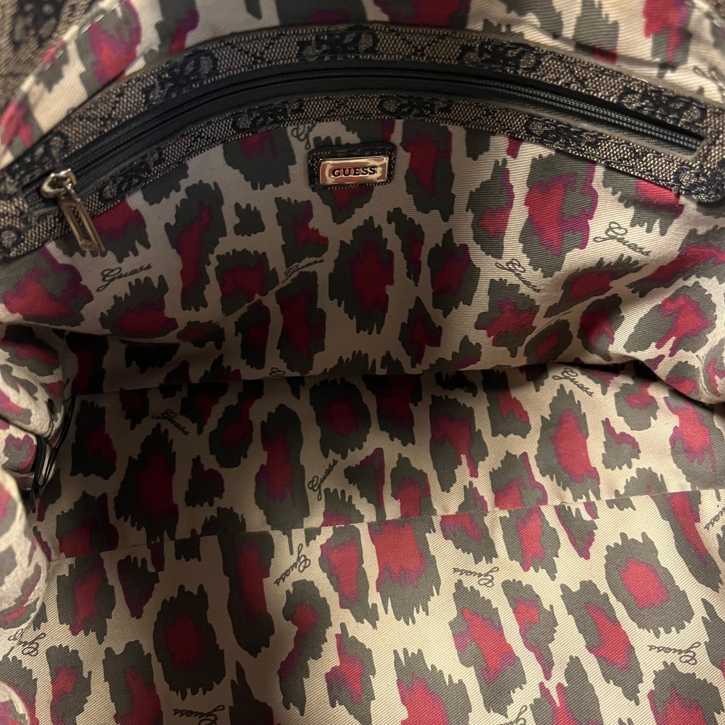 Guess Monogram Bowler Bag
