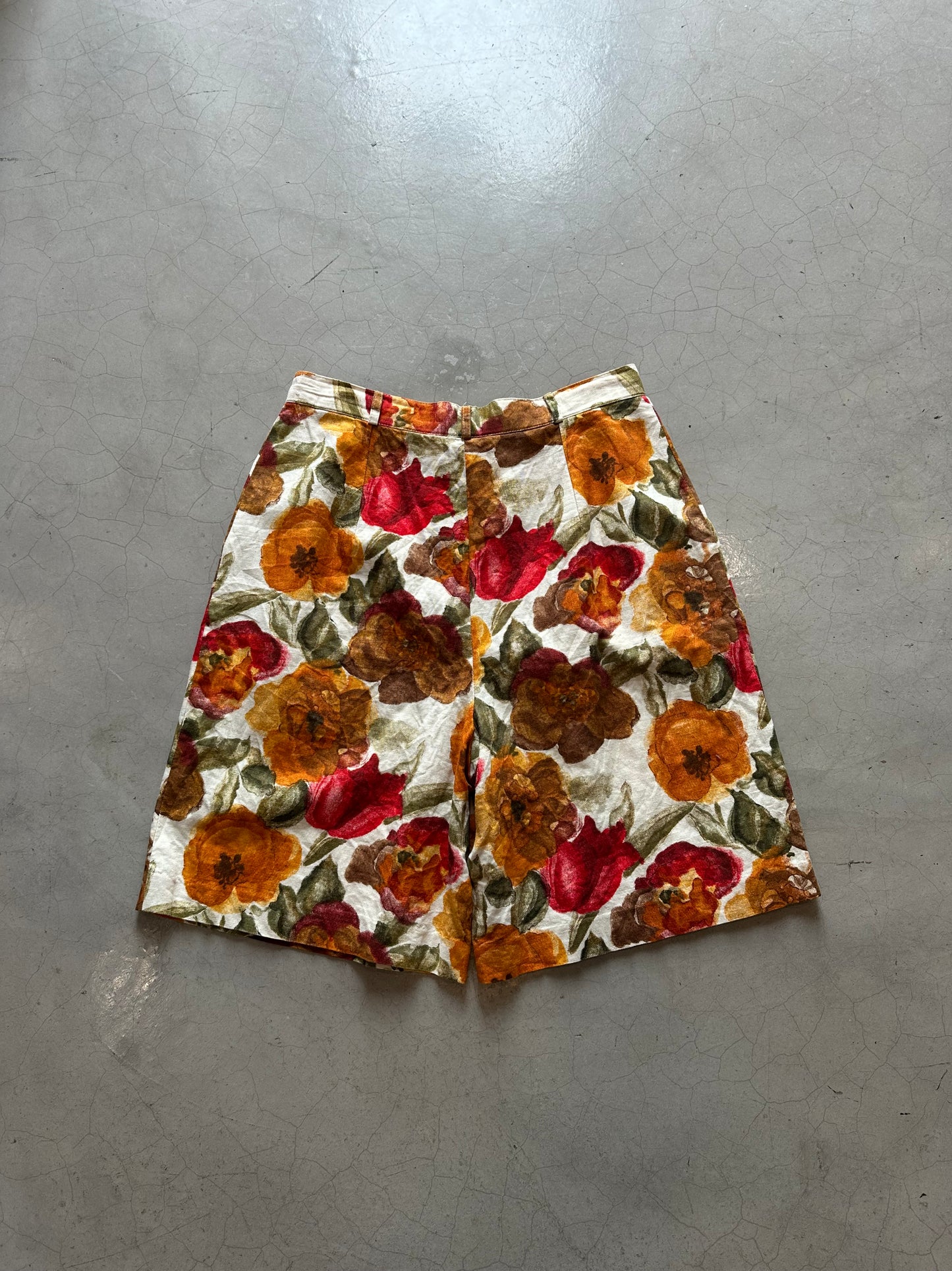 Vintage Floral Summer Shorts