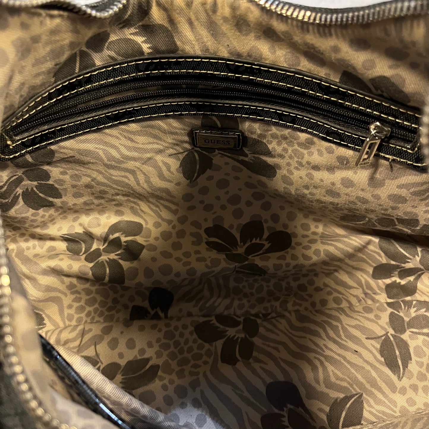 Vintage Y2K Guess Monogram Shoulder Bag
