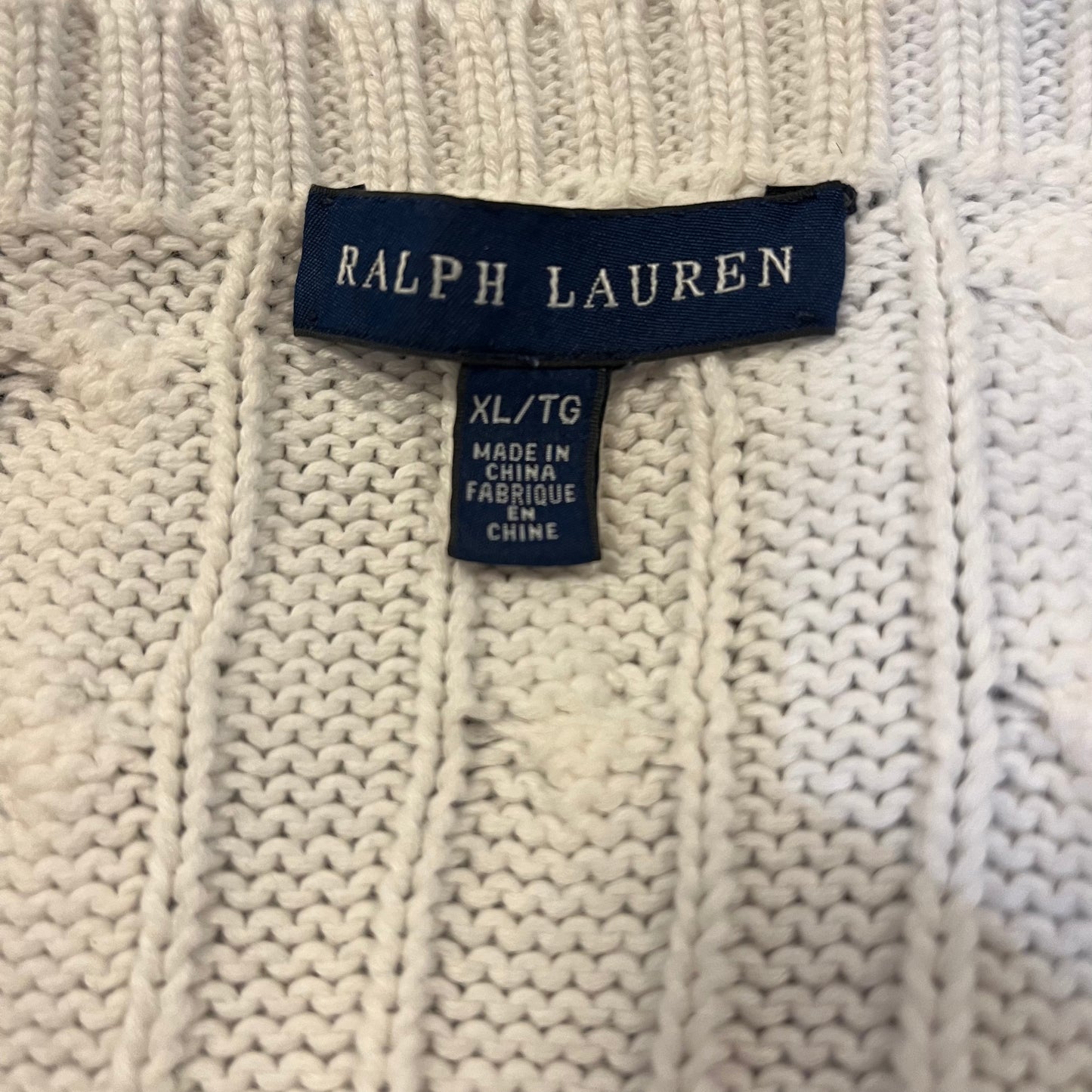 Polo Ralph Lauren Women’s White Cable Knit Sweater