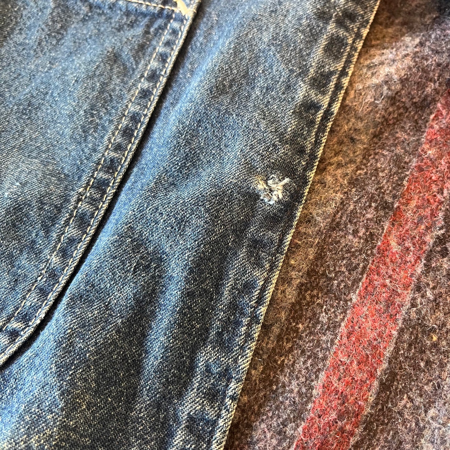 Vintage Carhartt Denim Lined Chore Jacket