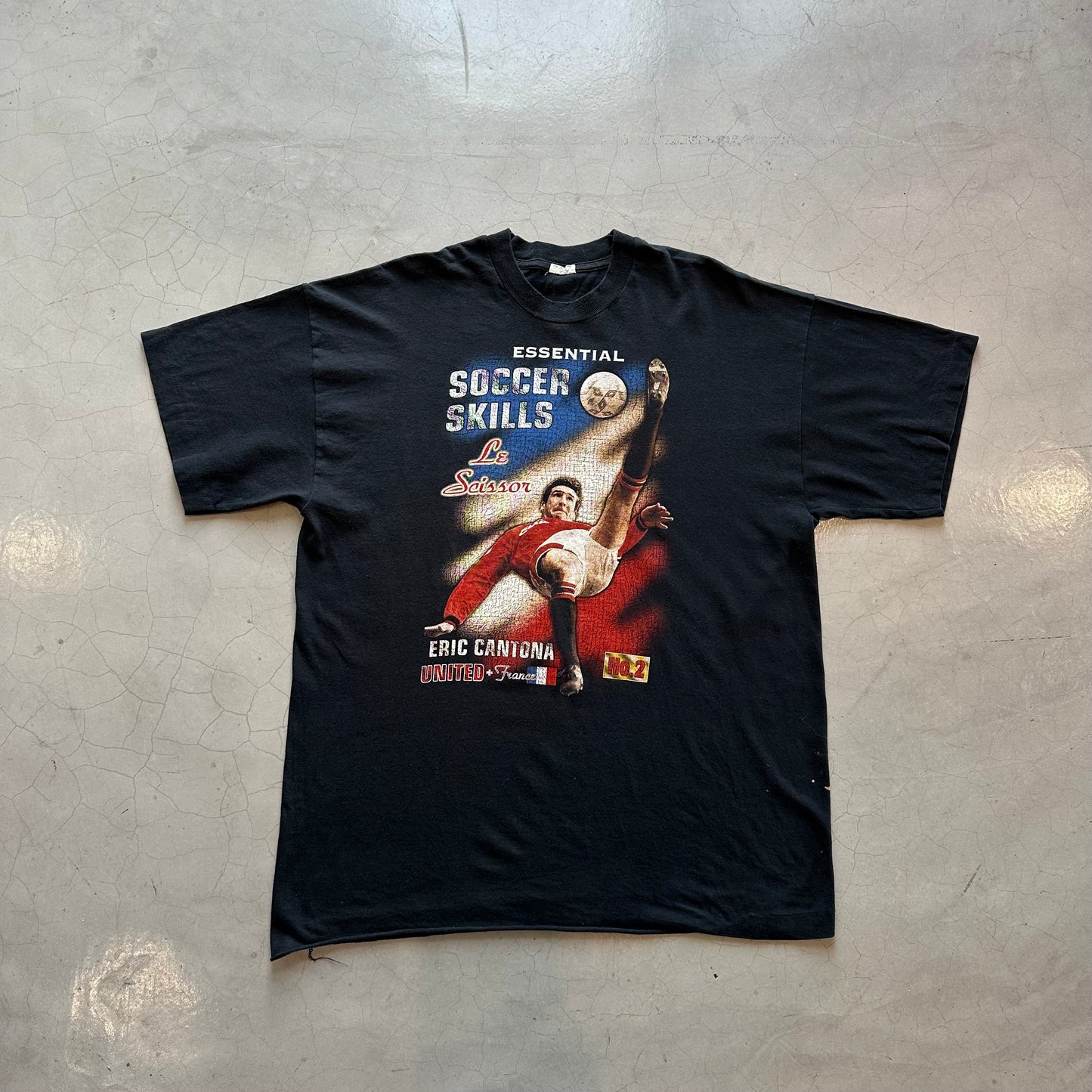 Vintage 90s Eric Cantona Le Scissor T-shirt