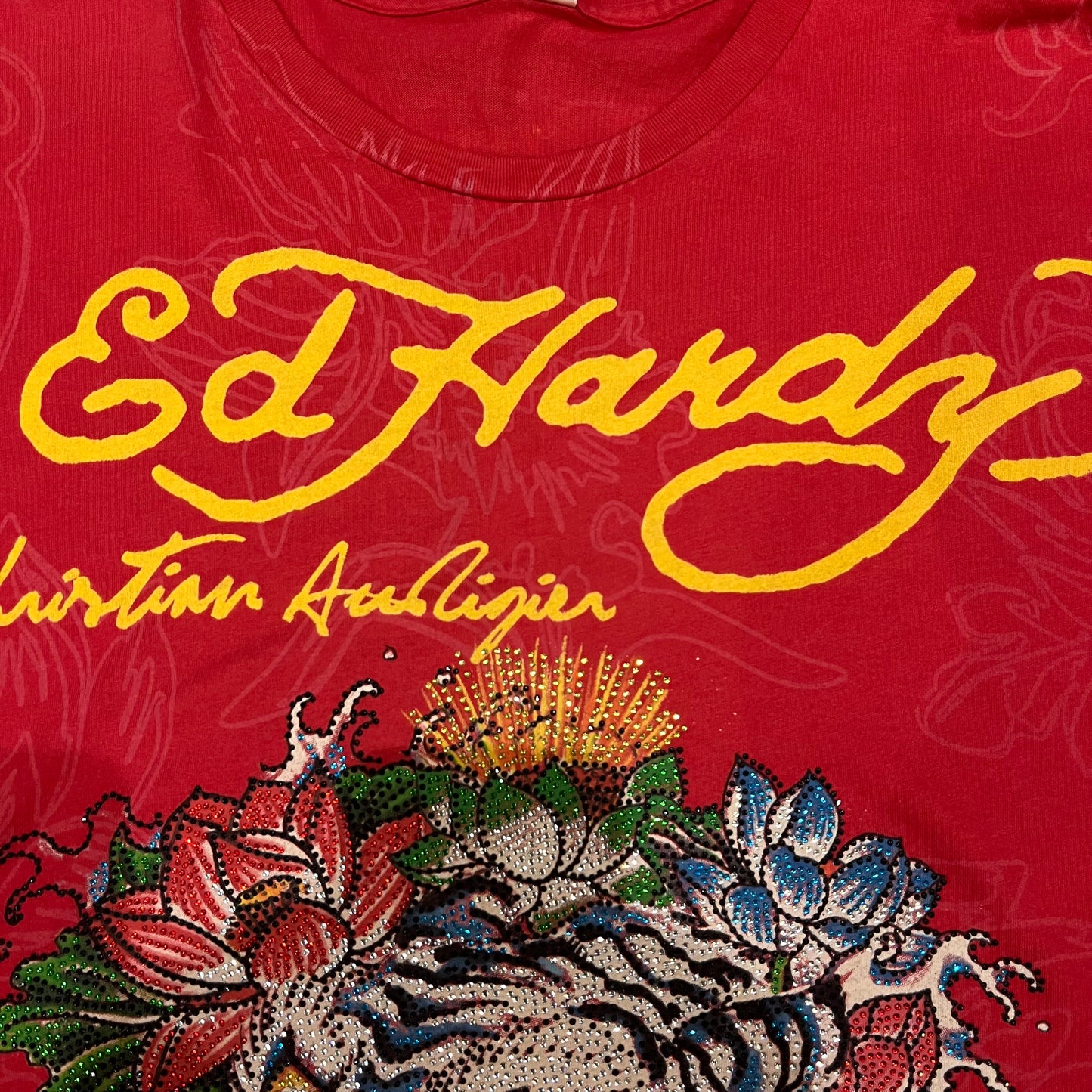 Vintage Y2K Ed Hardy White Tiger T-Shirt (DEADSTOCK)
