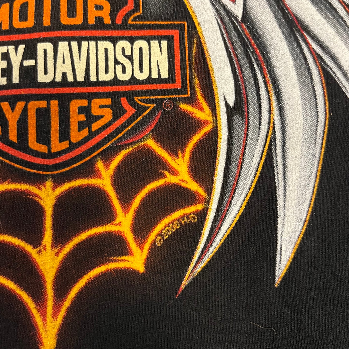 Vintage 2006 Harley Davidson Qatar Eagle T-Shirt
