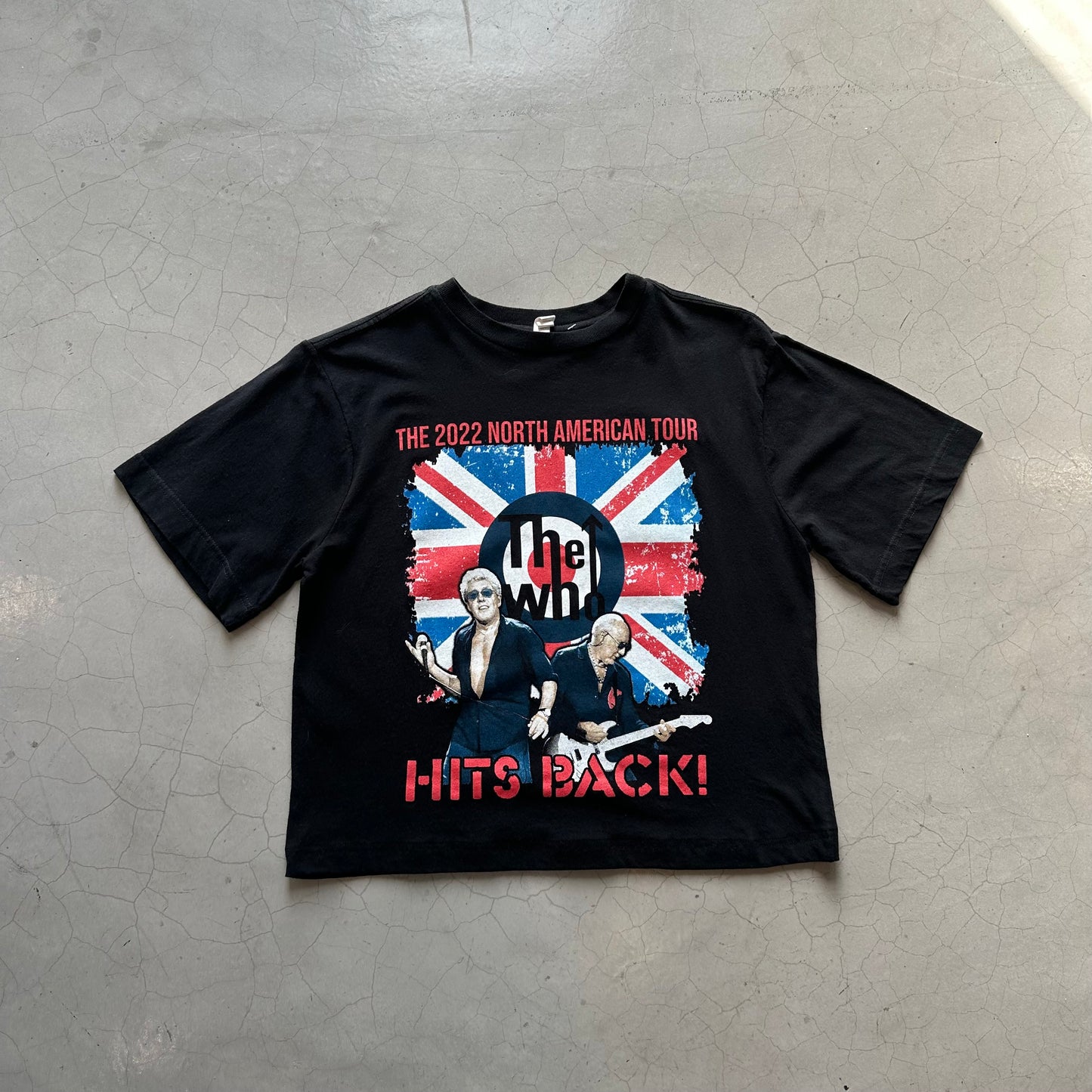 Vintage The Who Hits Back! Cropped T-shirt