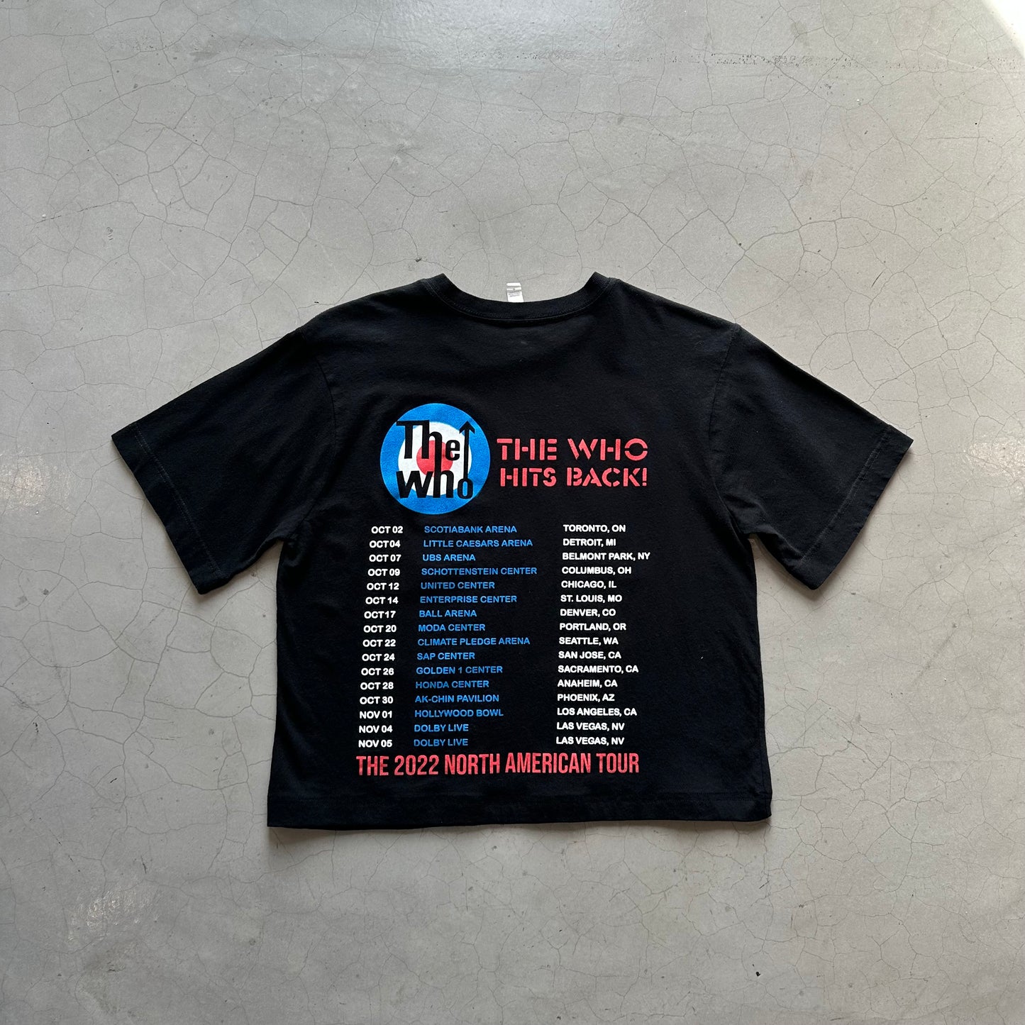 Vintage The Who Hits Back! Cropped T-shirt