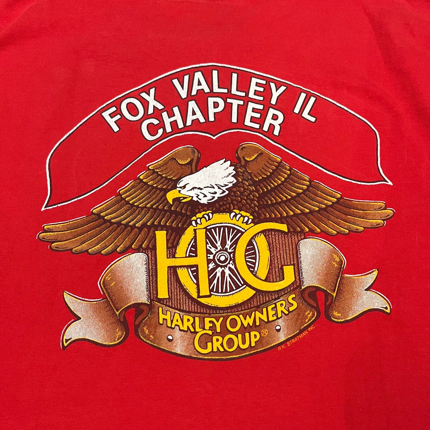 Vintage 90s Harley Davidson Owner's Group Fox Valley T-Shirt