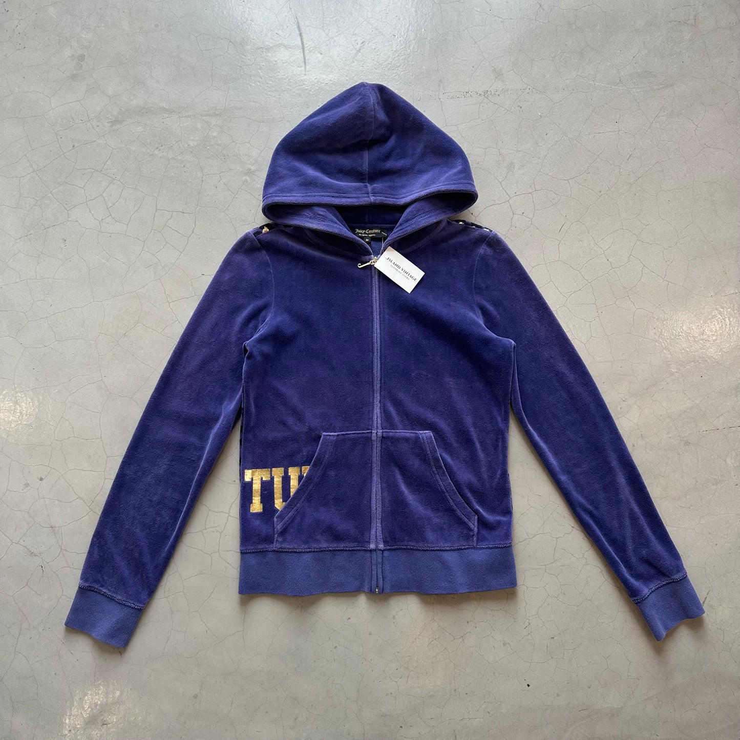 Navy Blue Juicy Couture Velour Hoodie