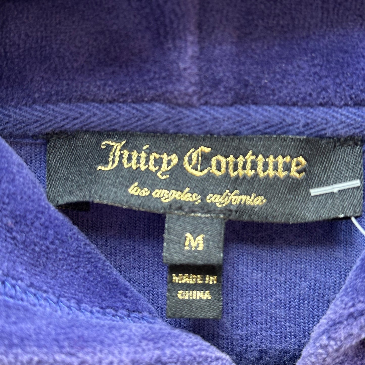 Navy Blue Juicy Couture Velour Hoodie