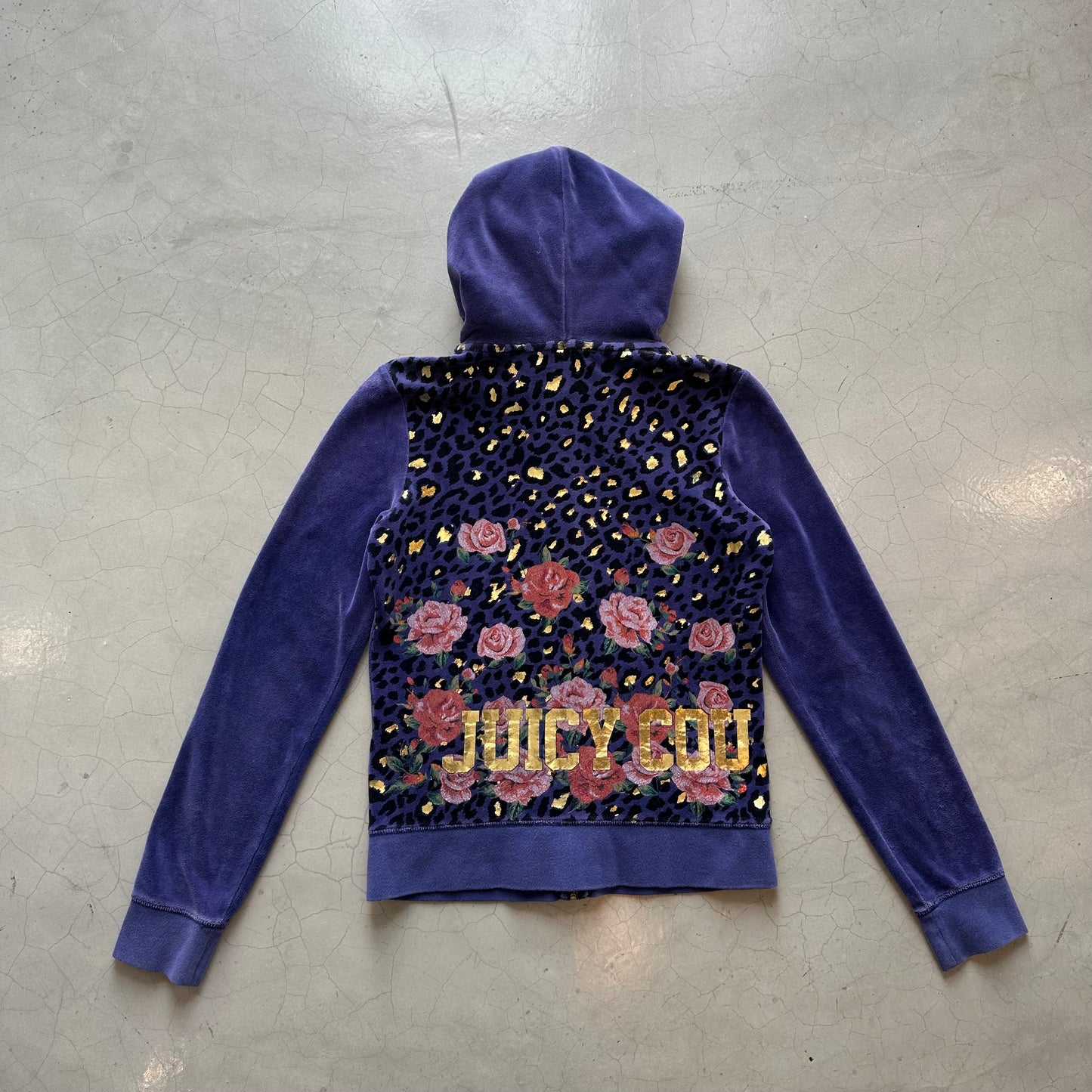 Navy Blue Juicy Couture Velour Hoodie