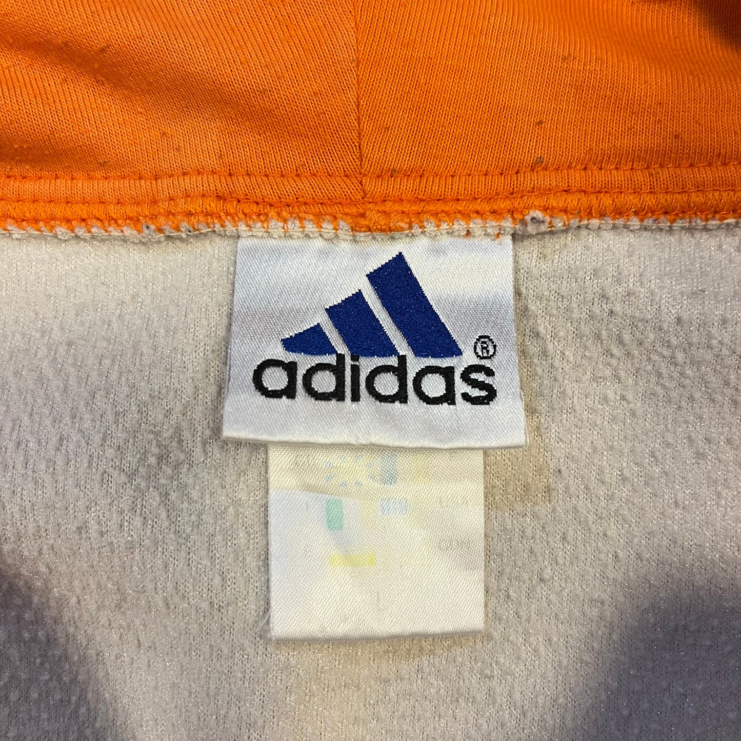 Vintage Y2K Adidas Cream Quarter-Zip Hoodie