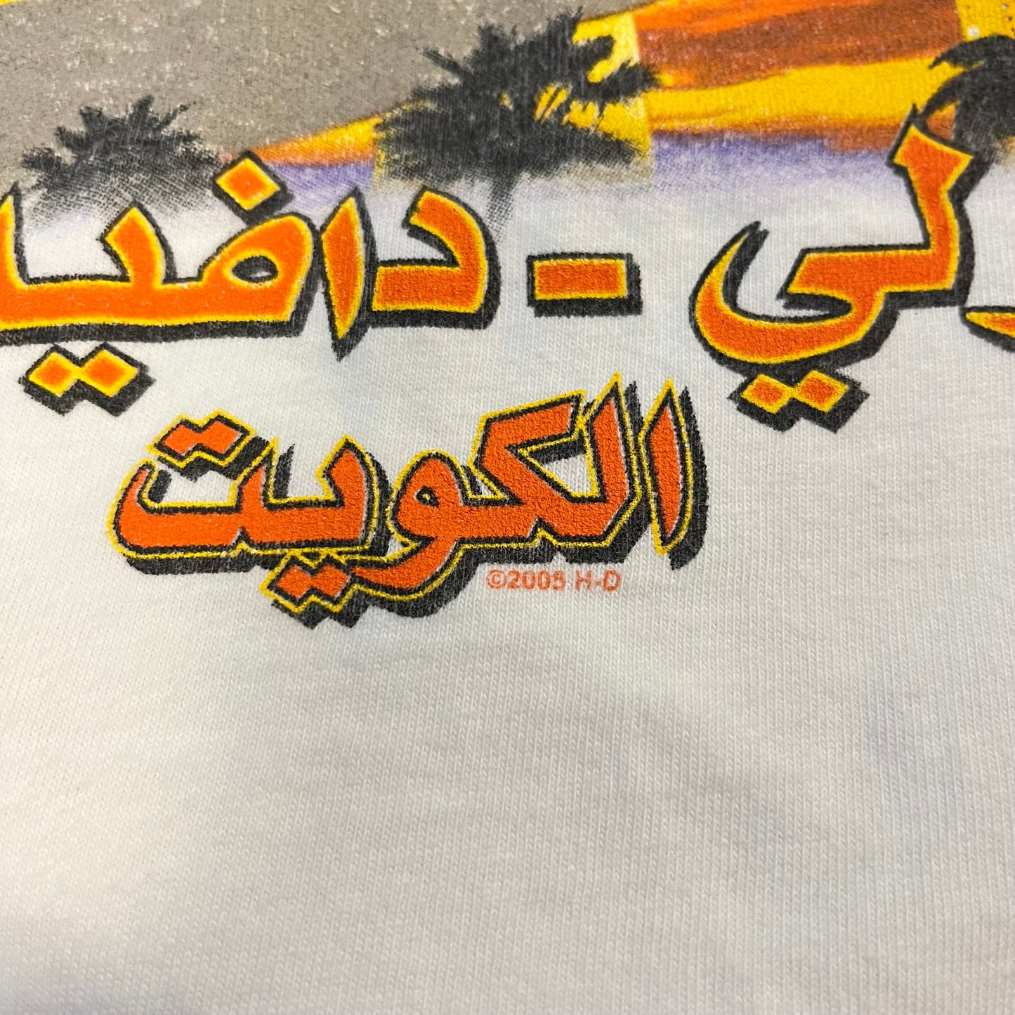 Vintage 2006 Harley Davidson Kuwait Long Sleeve With Sleeve Hit Shirt