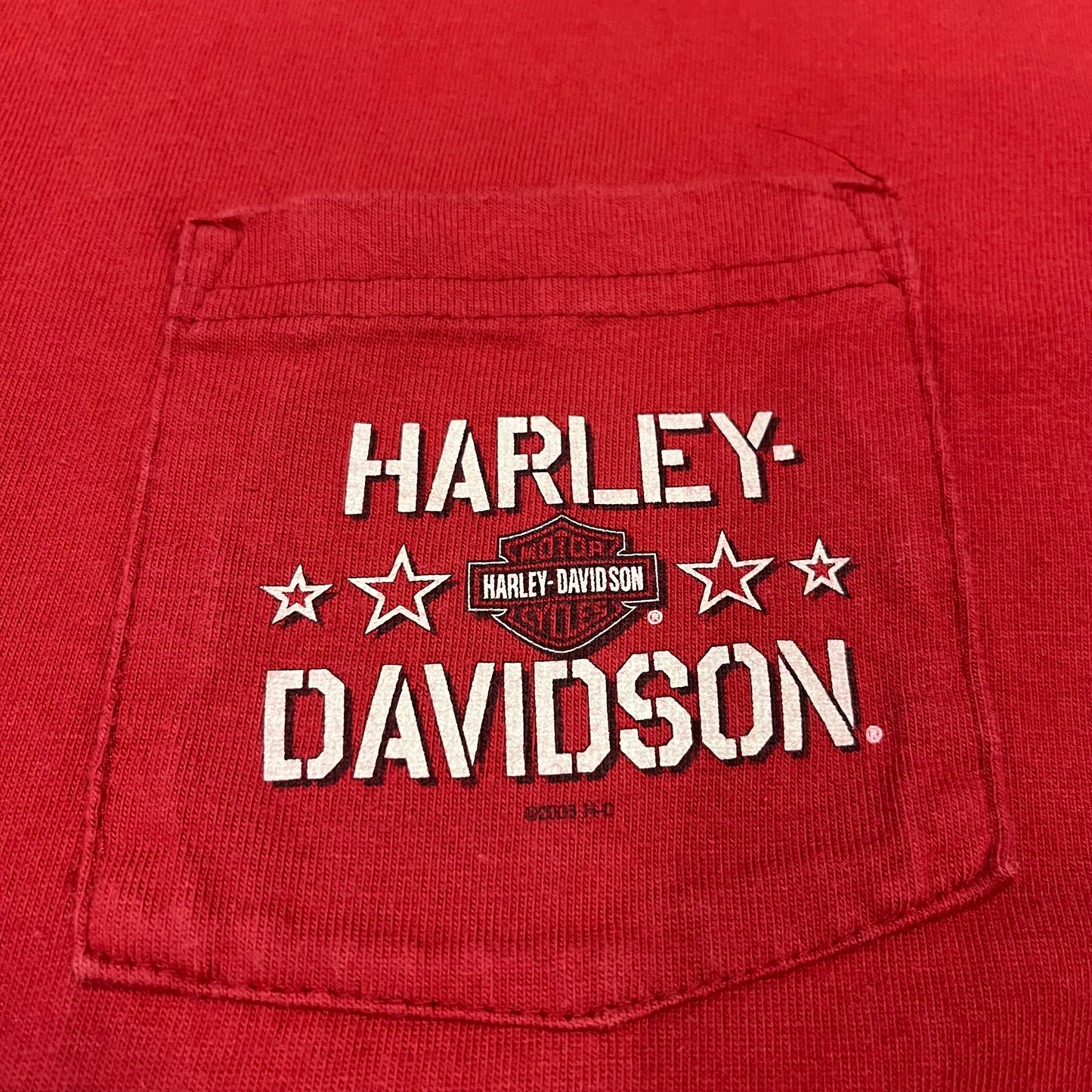 Vintage 2005 Harley Davidson Qatar Long Sleeve Pocket Shirt