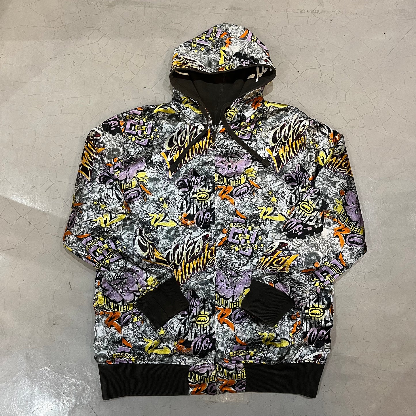 Vintage Y2K Ecko Unlimited Rawthentic Reversible Hoodie