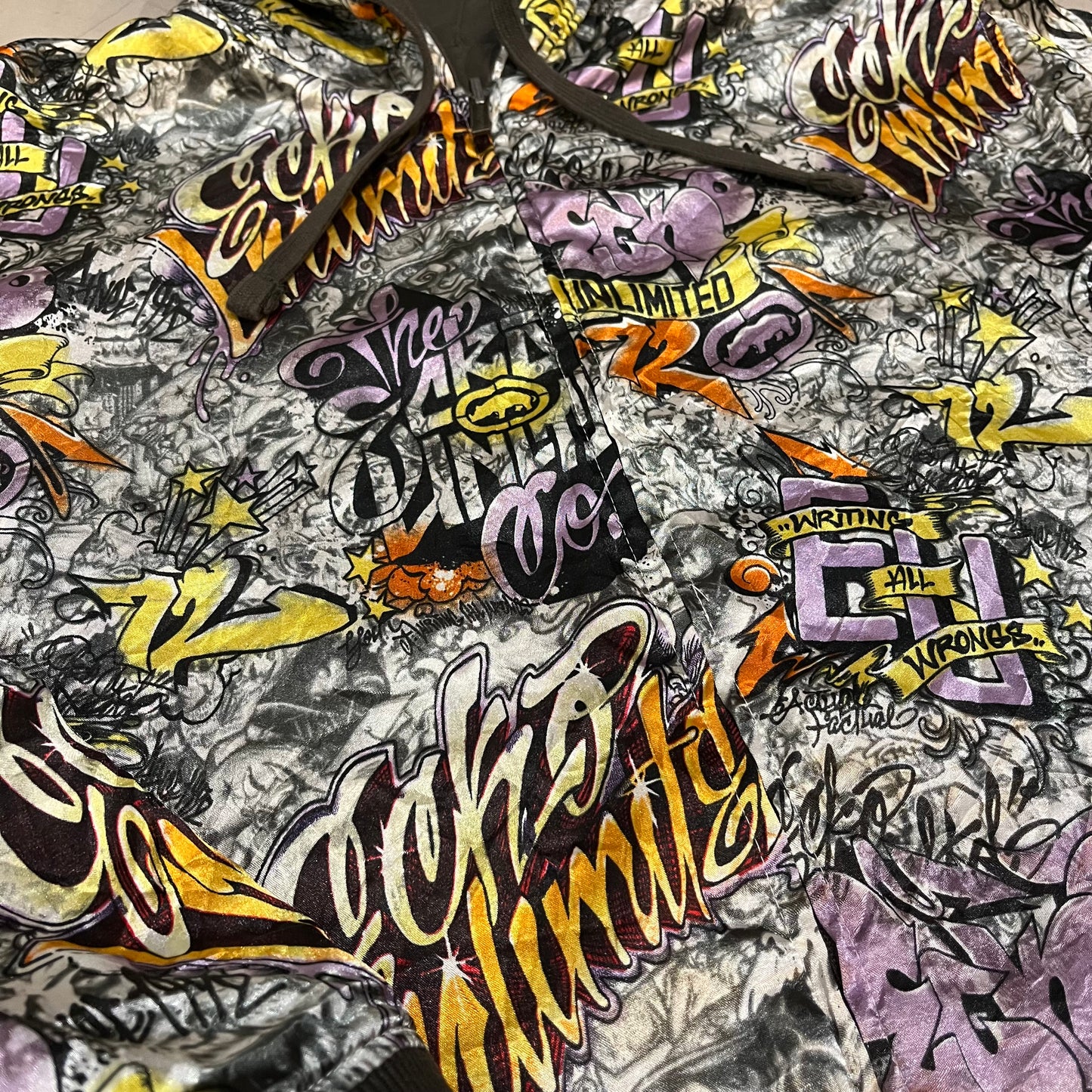 Vintage Y2K Ecko Unlimited Rawthentic Reversible Hoodie