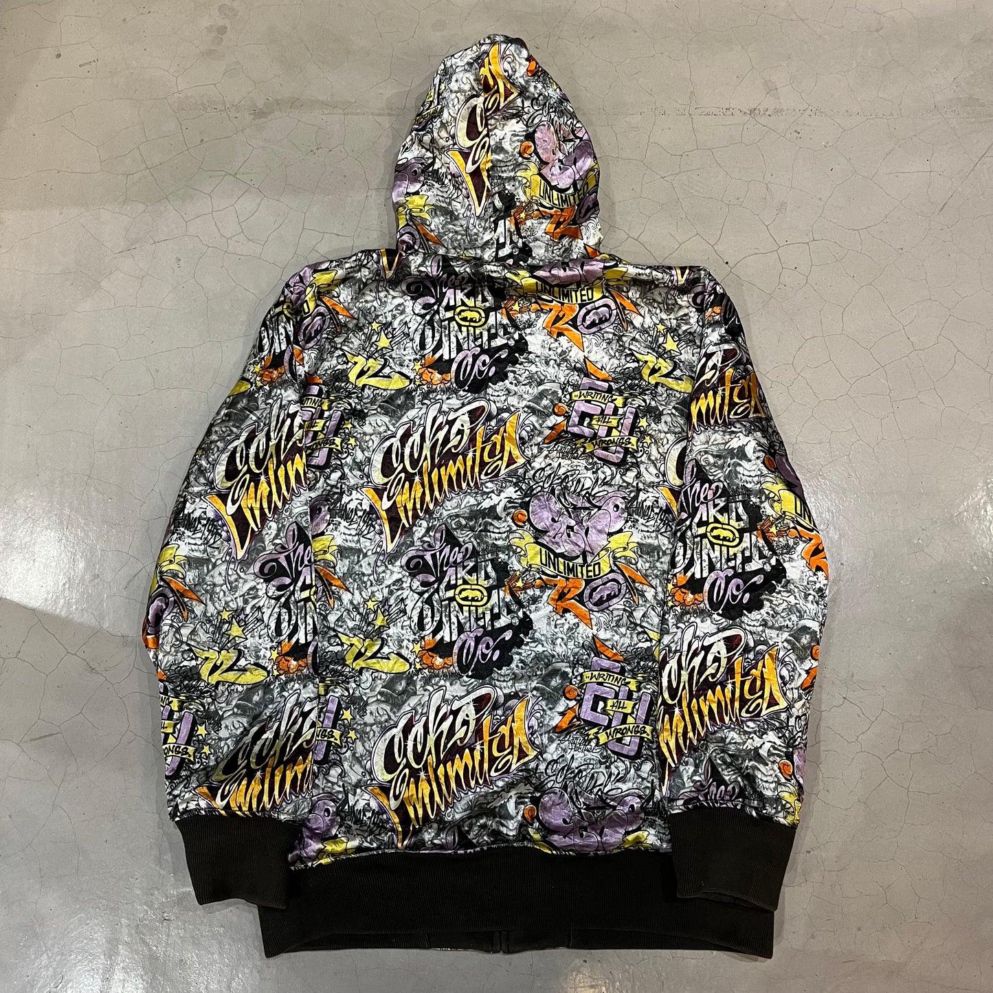 Vintage Y2K Ecko Unlimited Rawthentic Reversible Hoodie