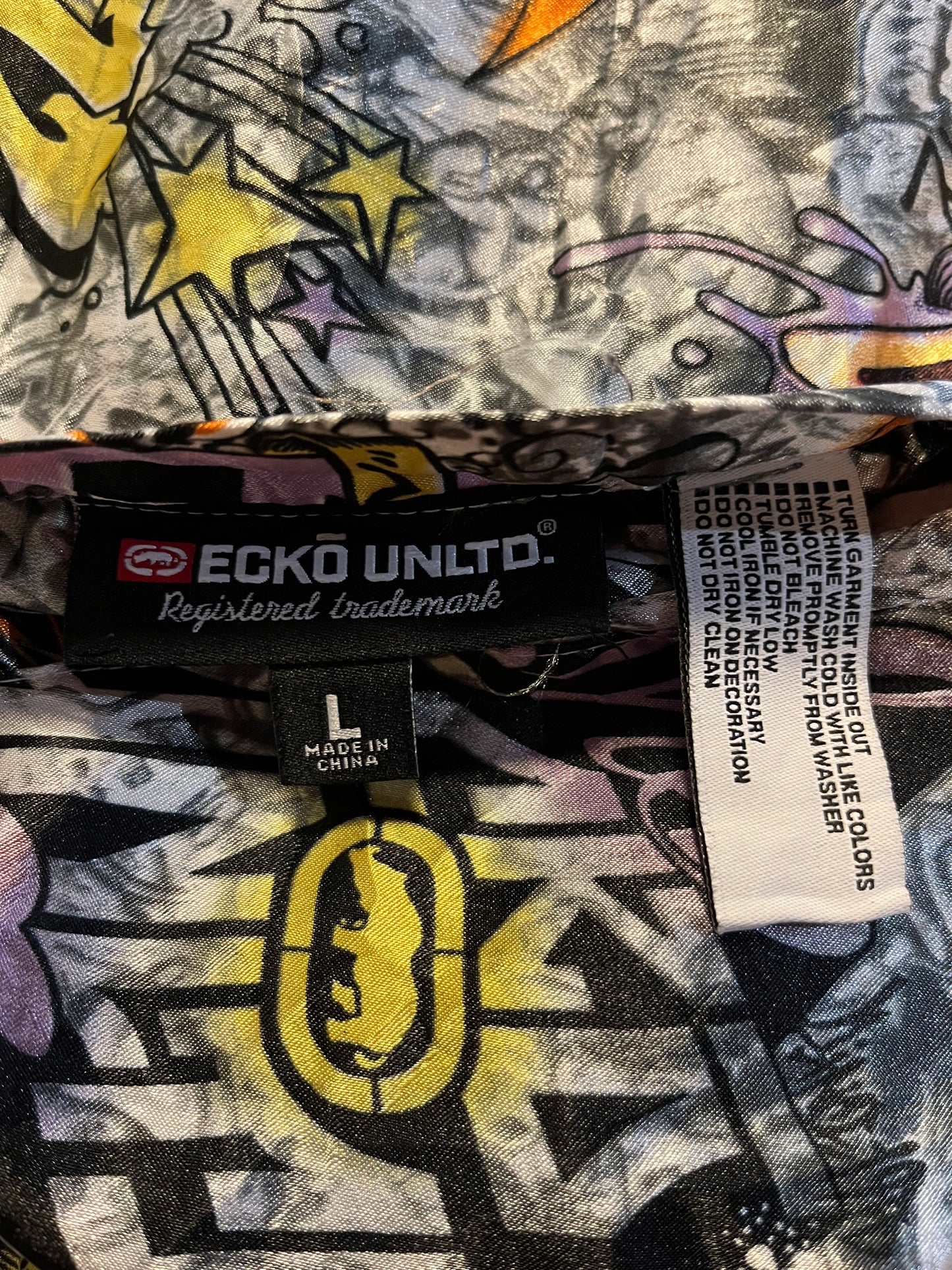 Vintage Y2K Ecko Unlimited Rawthentic Reversible Hoodie