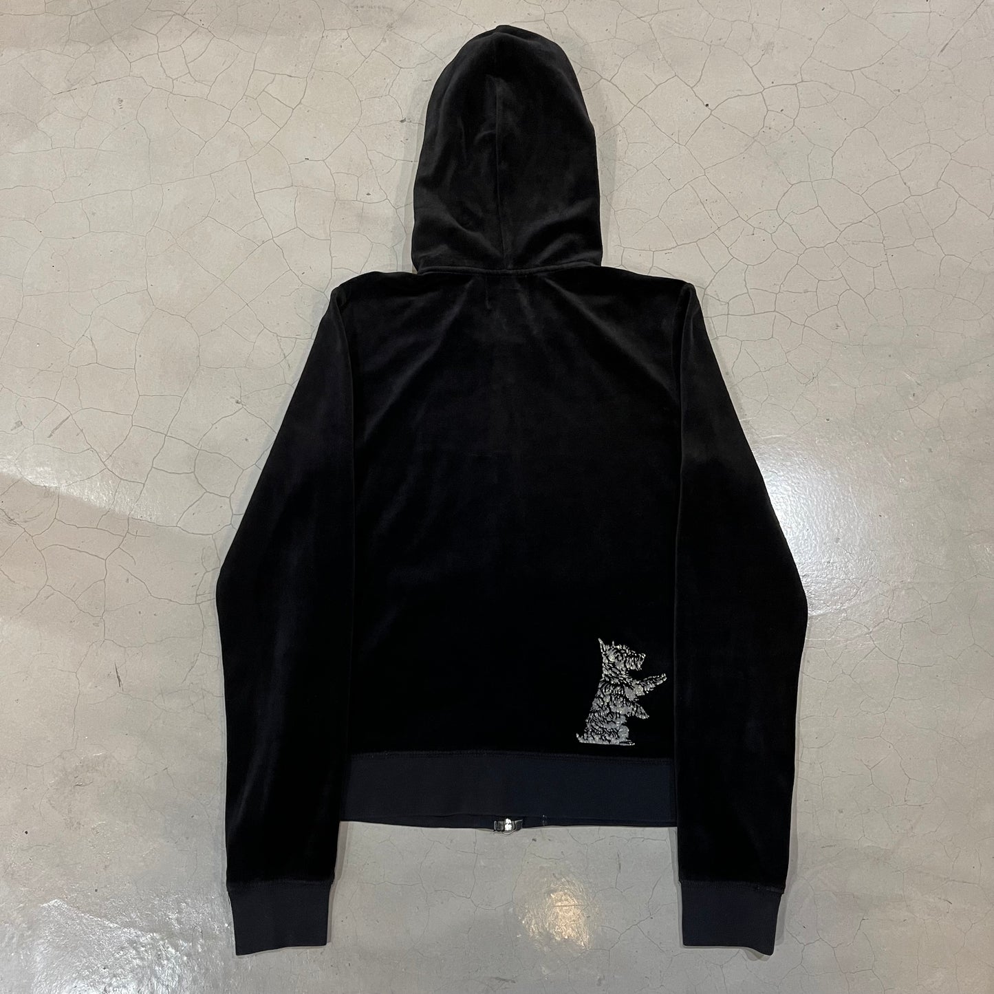 Vintage Y2k Juicy Couture Dog Design Zip-Up Jacket