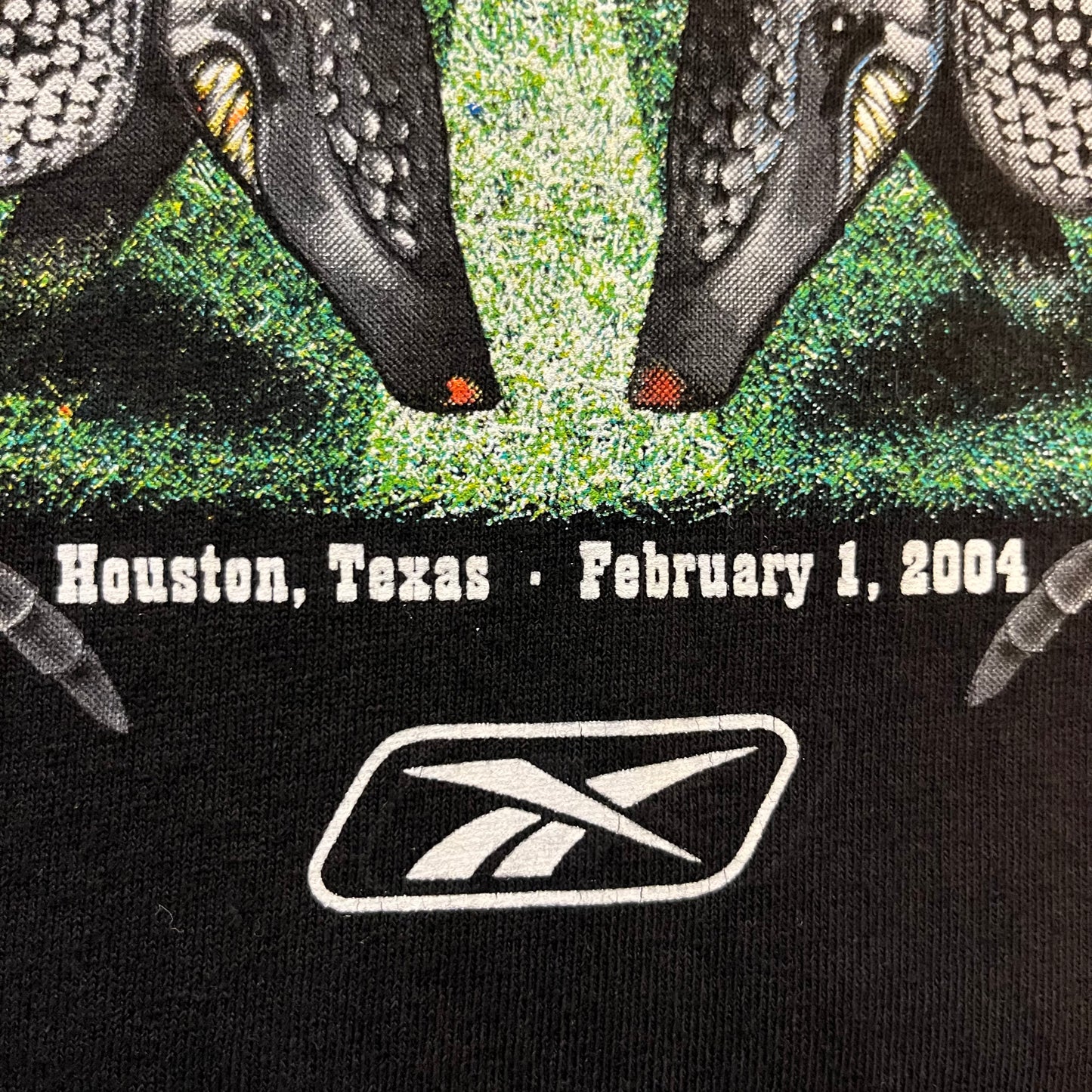 Vintage 2004 SuperBowl Patriots vs Panthers Reebok T-Shirt
