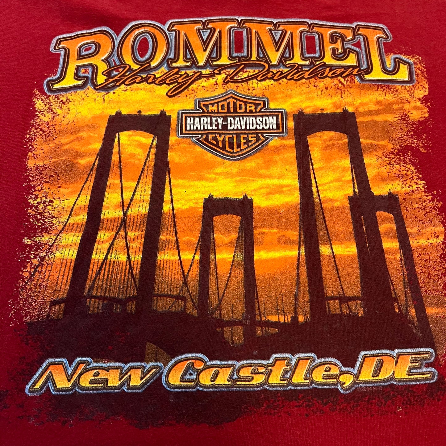 Harley Davidson Rommel Back Print T-Shirt