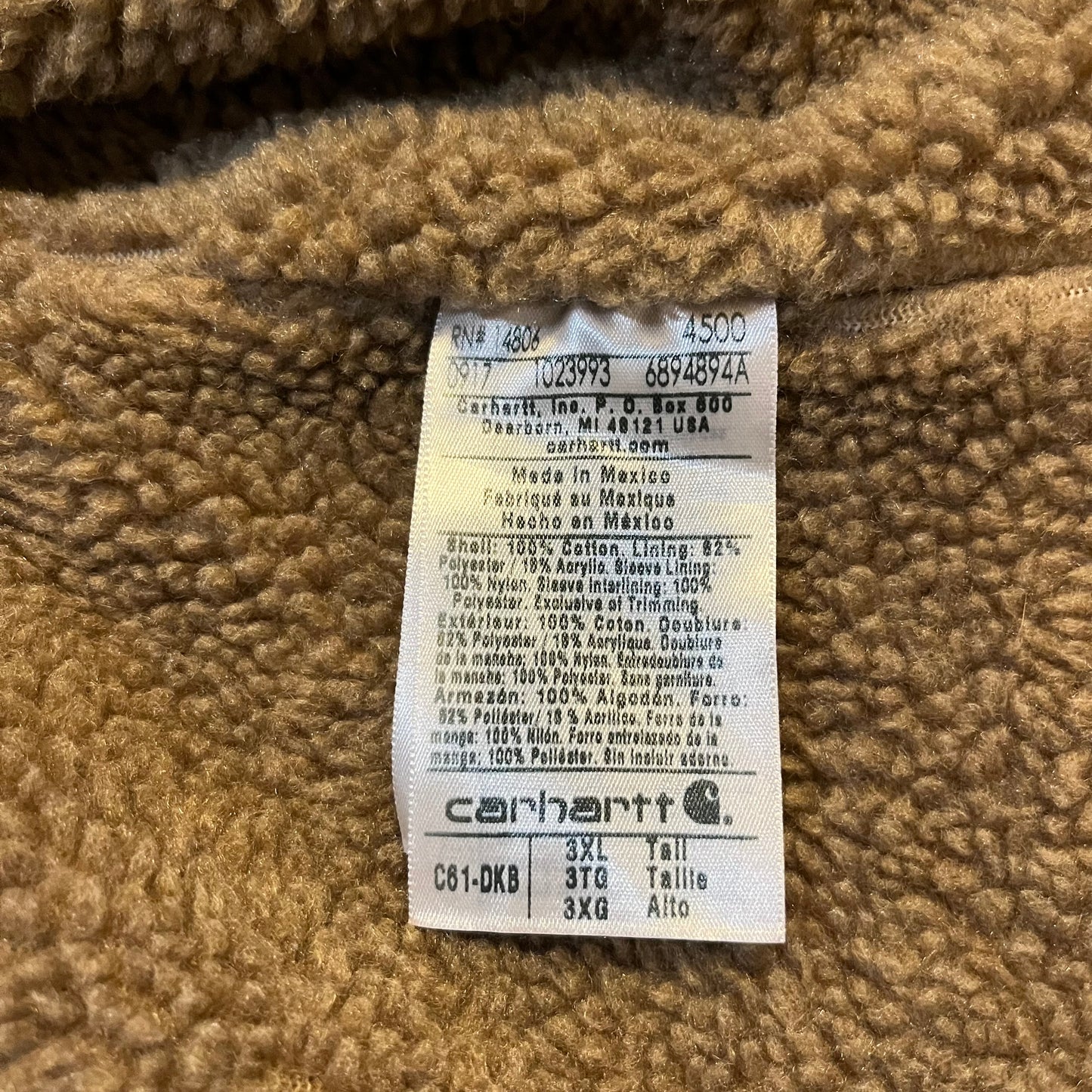 Carhartt Chocolate Brown Jacket (DEADSTOCK)