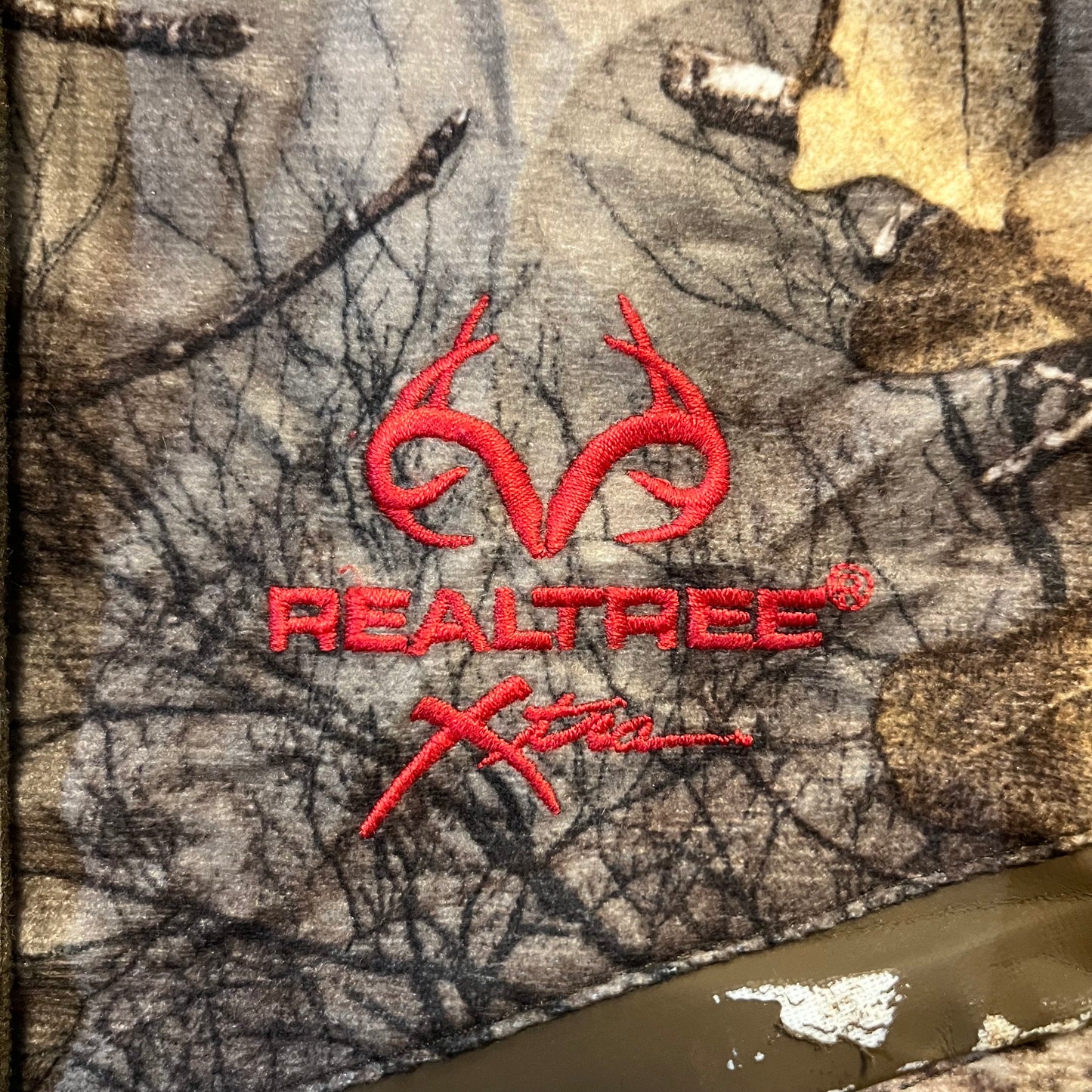 Realtree Camo Jacket With Red Sleeves