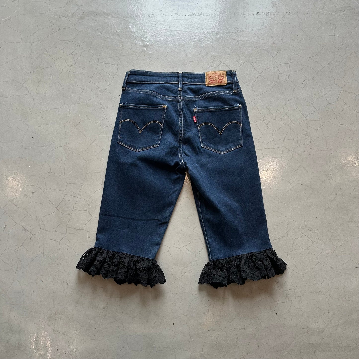 Fifi Al Shakar x Island Vintage Reworked Denim Capris