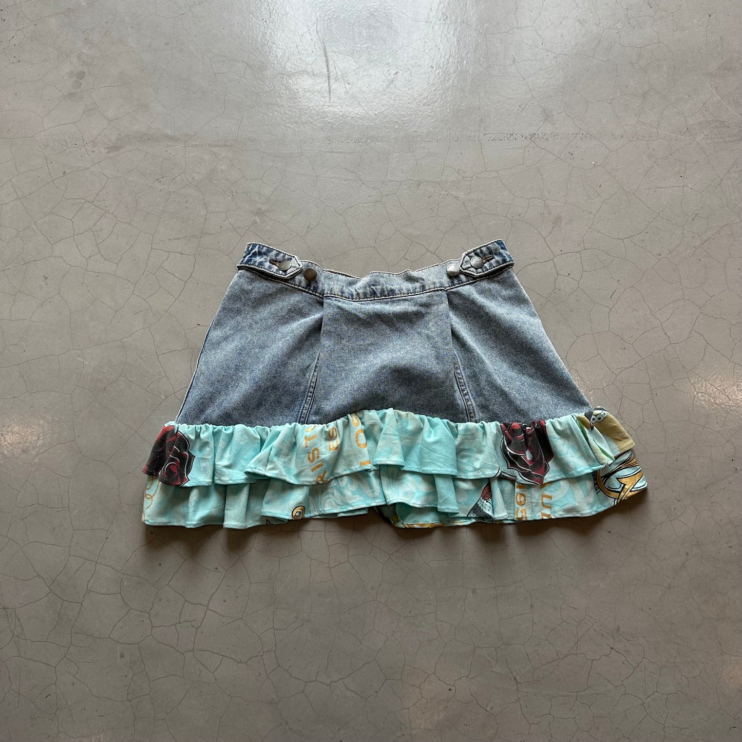 Fifi Al Shakar x Island Vintage Reworked Denim Skirt
