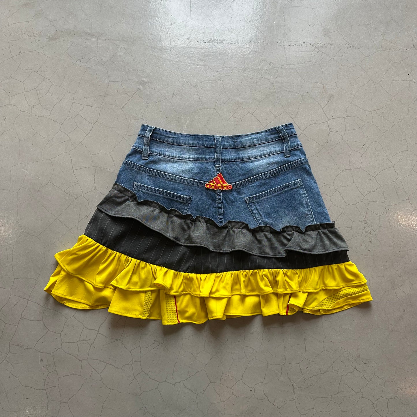 Fifi Al Shakar x Island Vintage Reworked Liverpool Denim Skirt