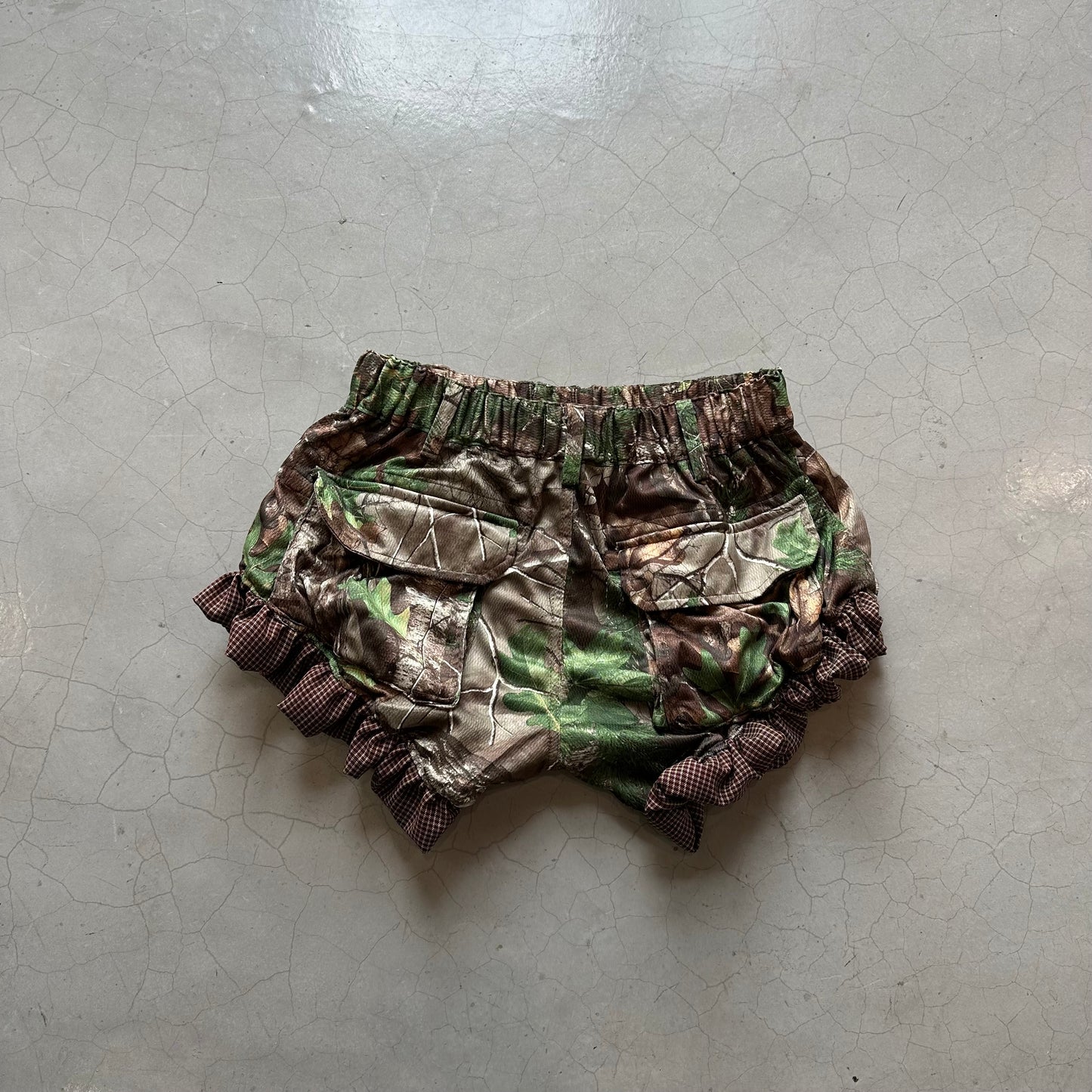 Fifi Al Shakar x Island Vintage Reworked Camo Realtree Shorts