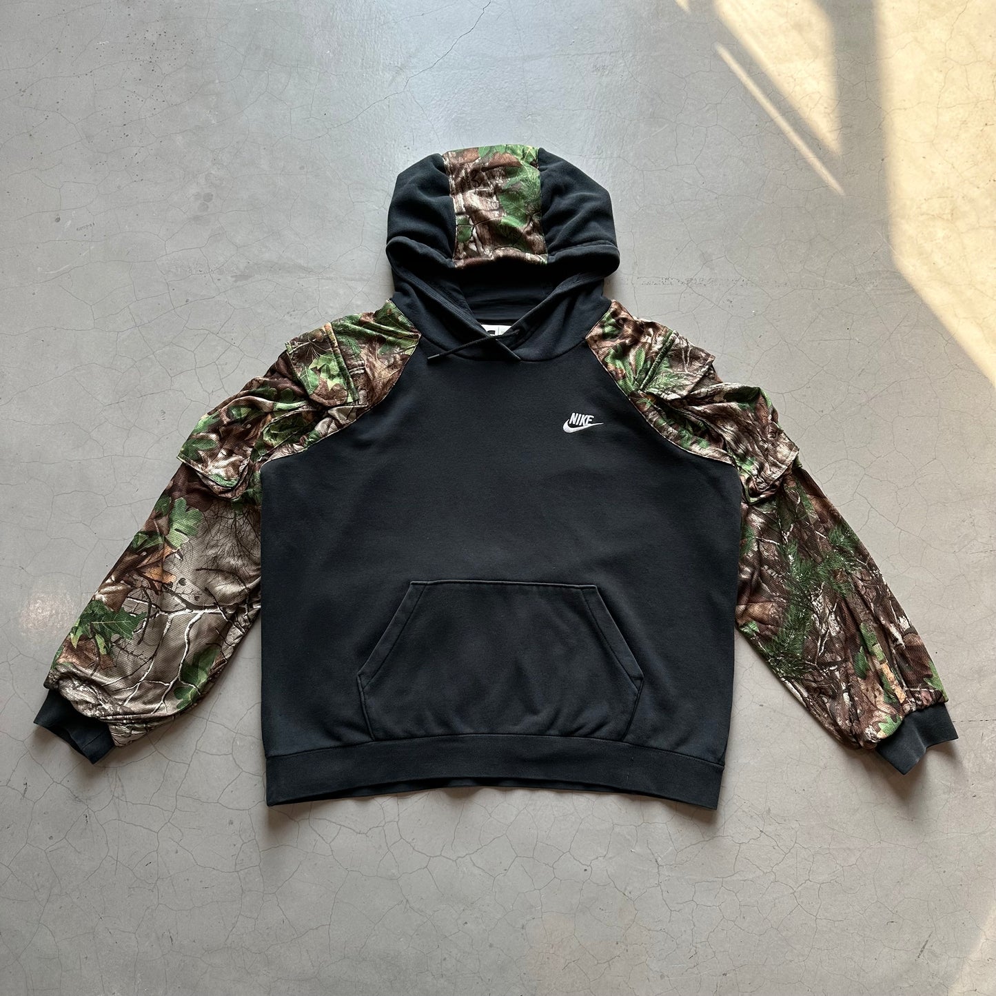 Fifi Al Shakar x Island Vintage Reworked Camo Hoodie
