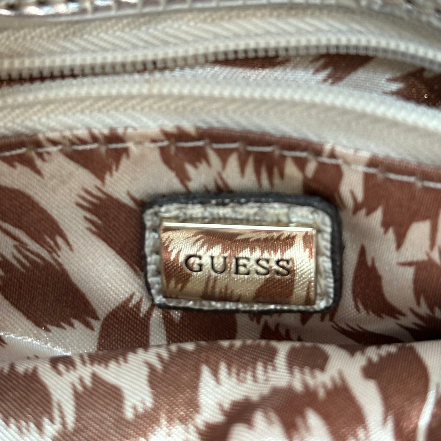 Vtg Guess Bedazzled Logo Handbag