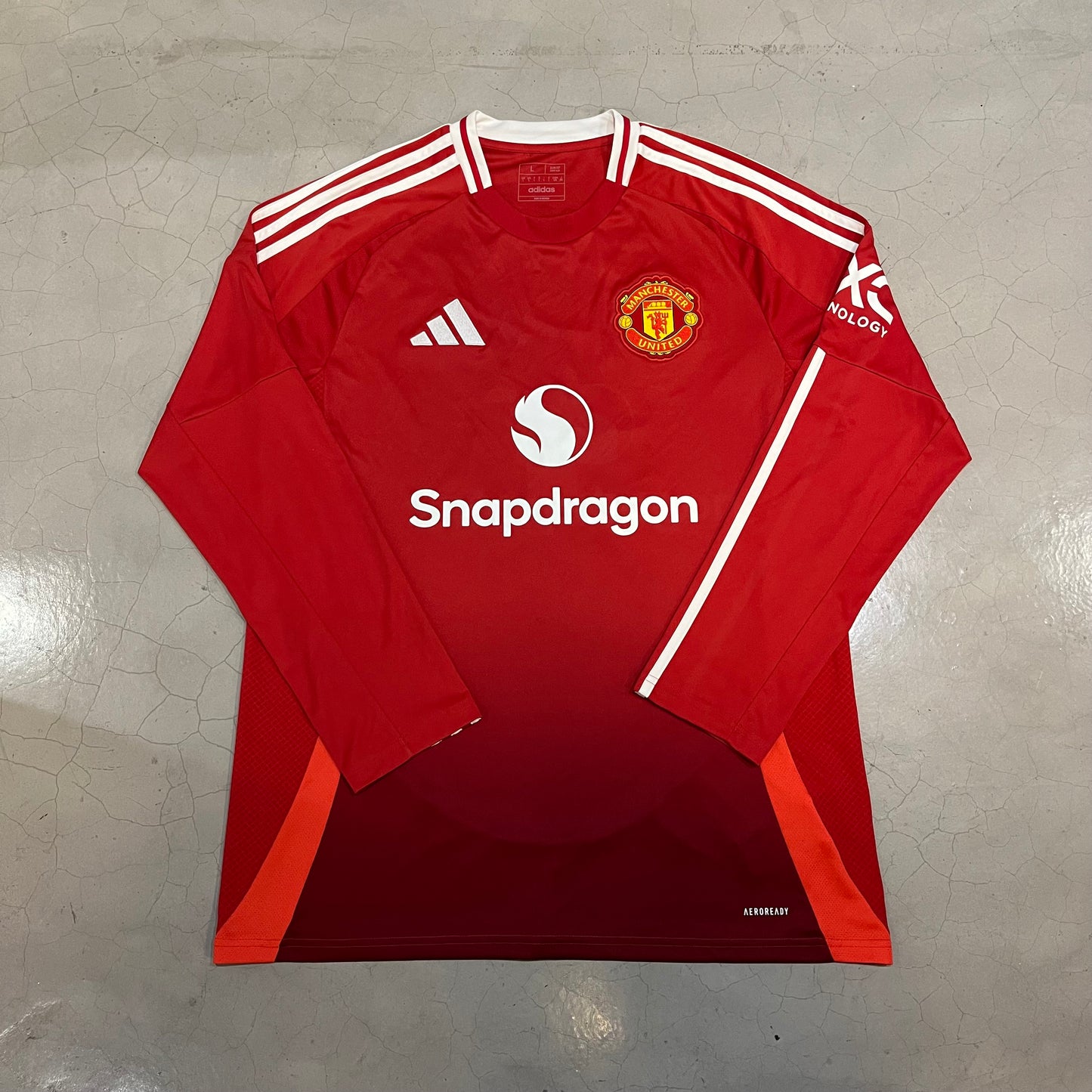 Manchester United Home Long Sleeve Jersey (Garnacho) (DEADSTOCK)