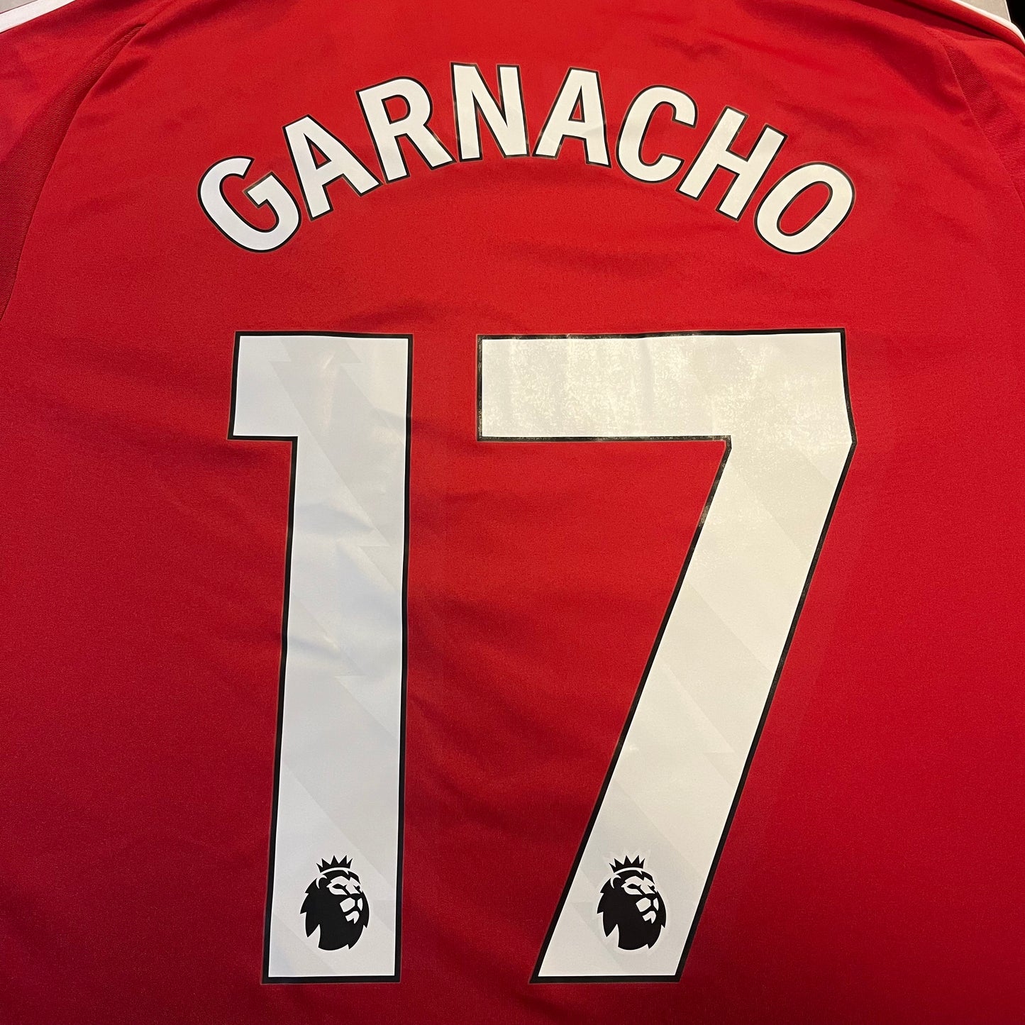 Manchester United Home Long Sleeve Jersey (Garnacho) (DEADSTOCK)