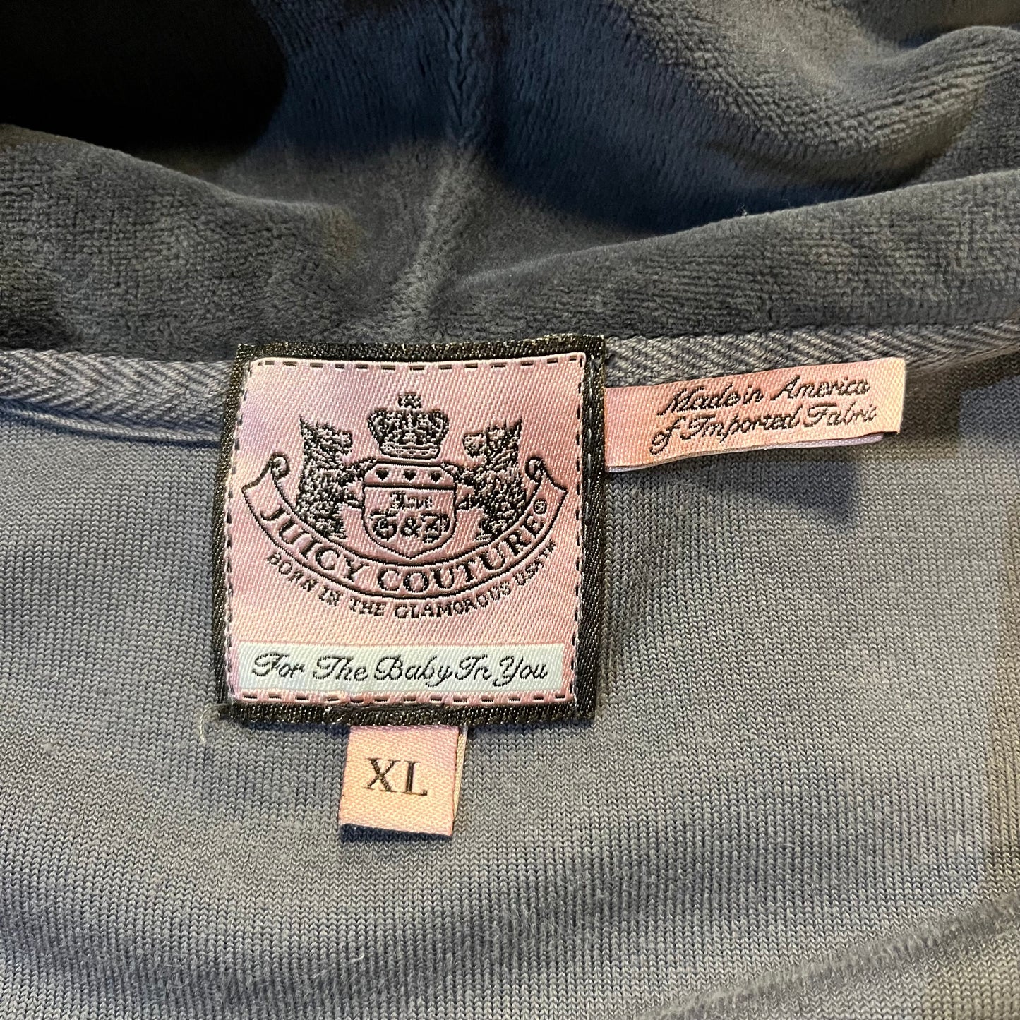 Gray Juicy Couture Zip-Up Hoodie