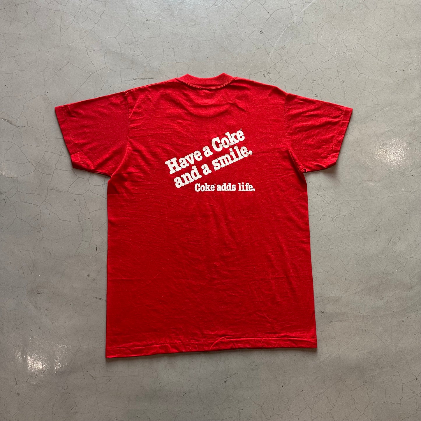 Vtg 80's Coca Cola Arab Promo Tee