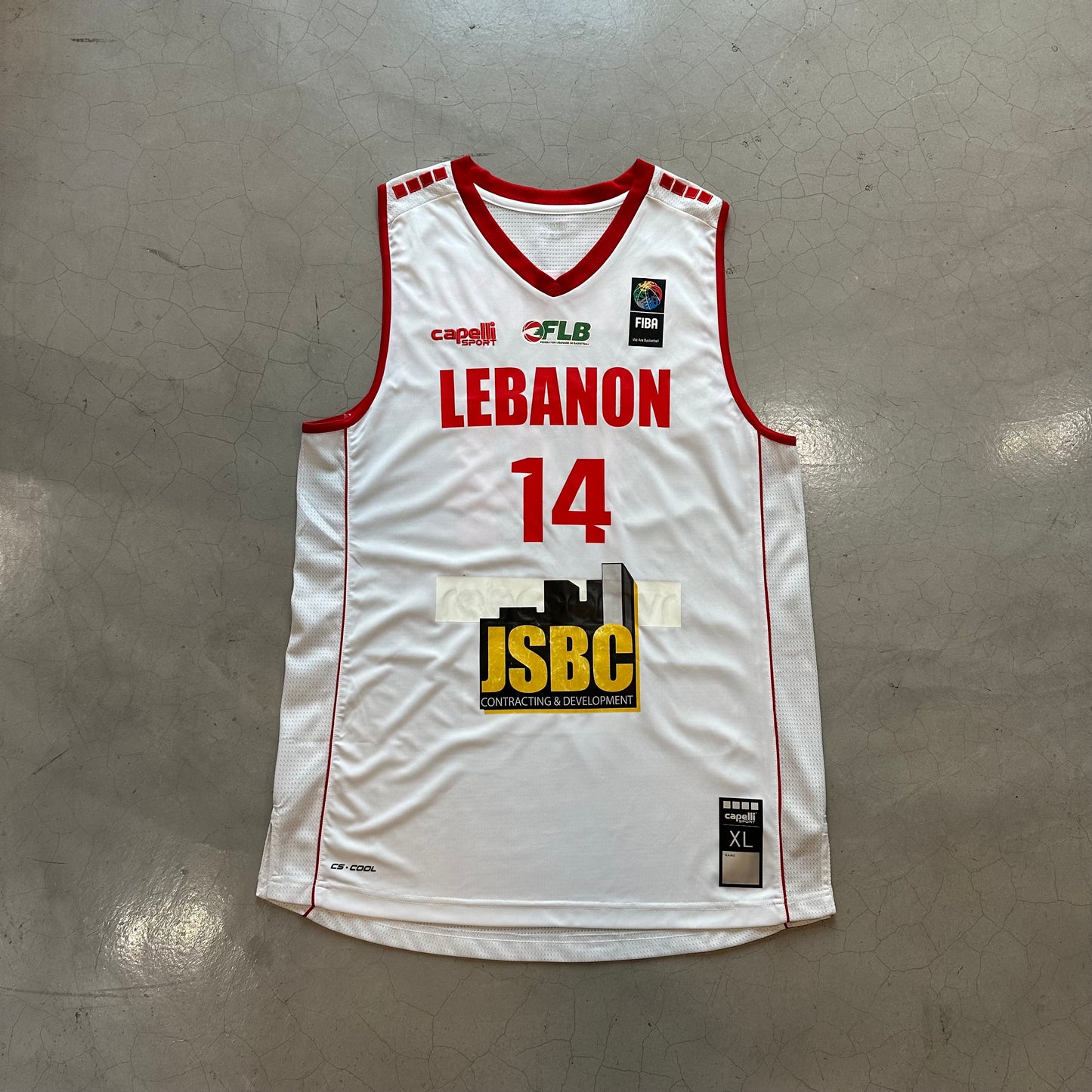2021 Lebanon GAME WORN Basketball Jersey