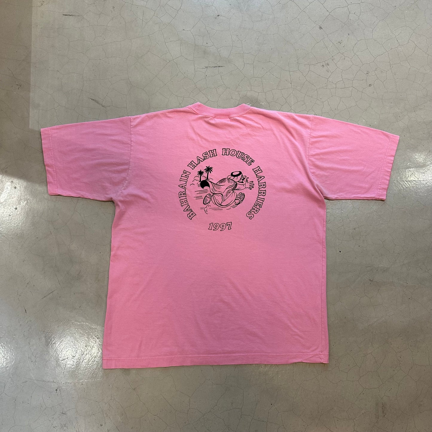 Vtg 1997 Bahrain Hash House Harriers Marathon Tee