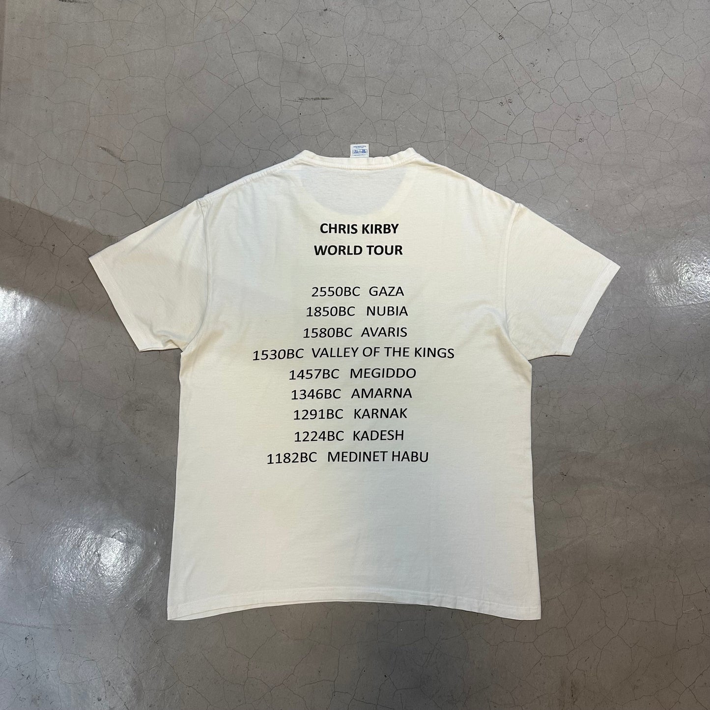 Vintage Chris Kirby "Raiders of The Saqqara" World Tour Tee