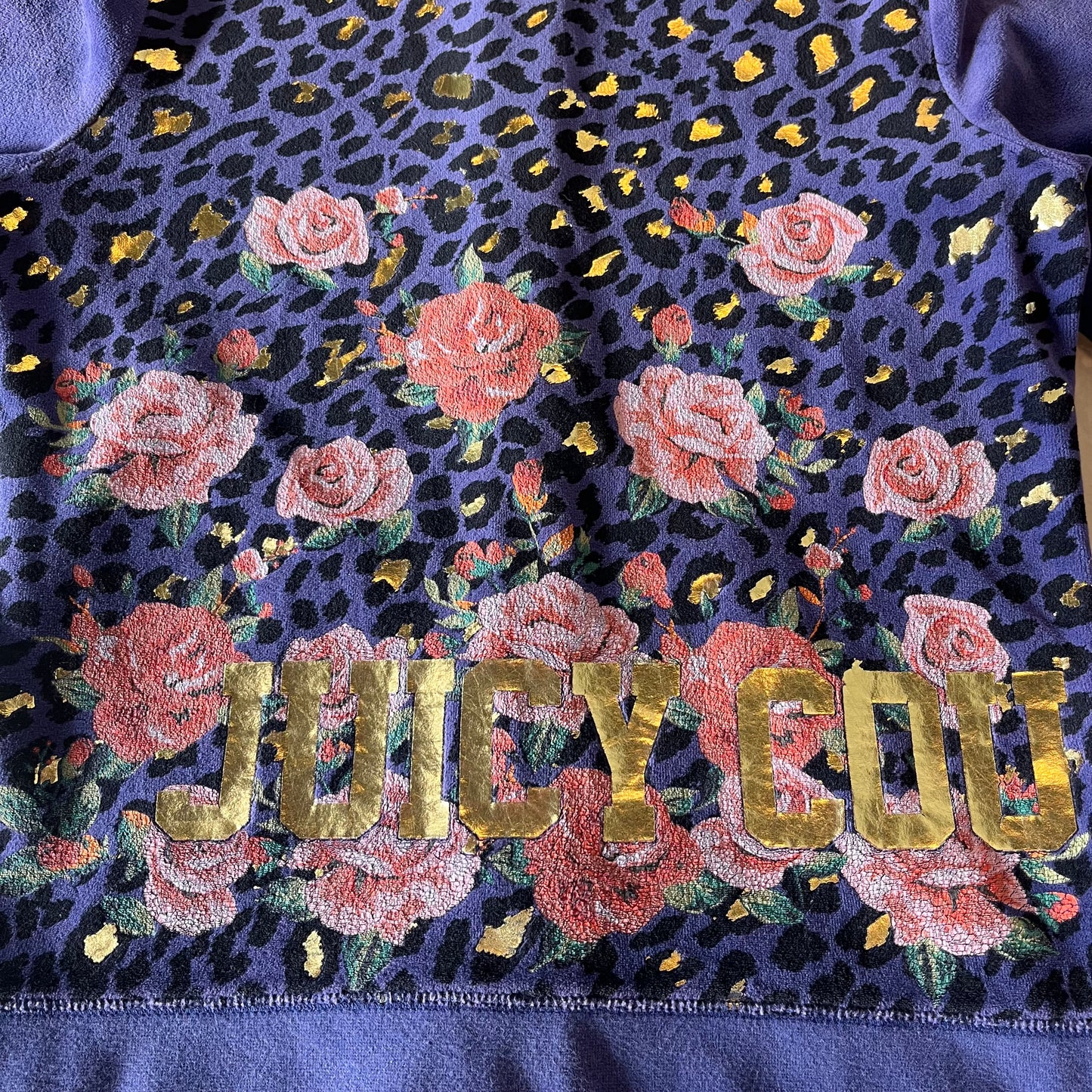 Navy Blue Juicy Couture Velour Hoodie
