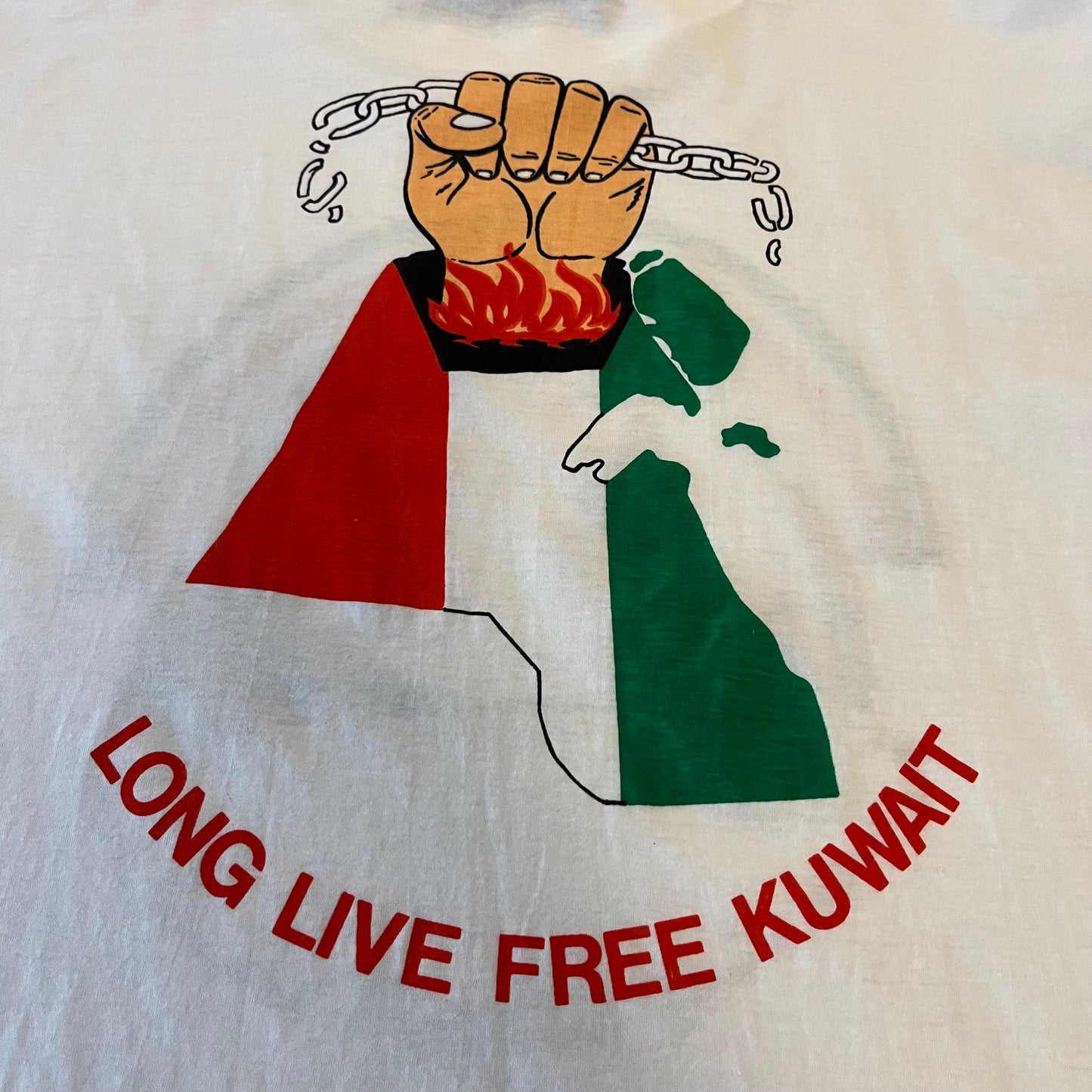 Vintage Long Live Free Kuwait T-shirt