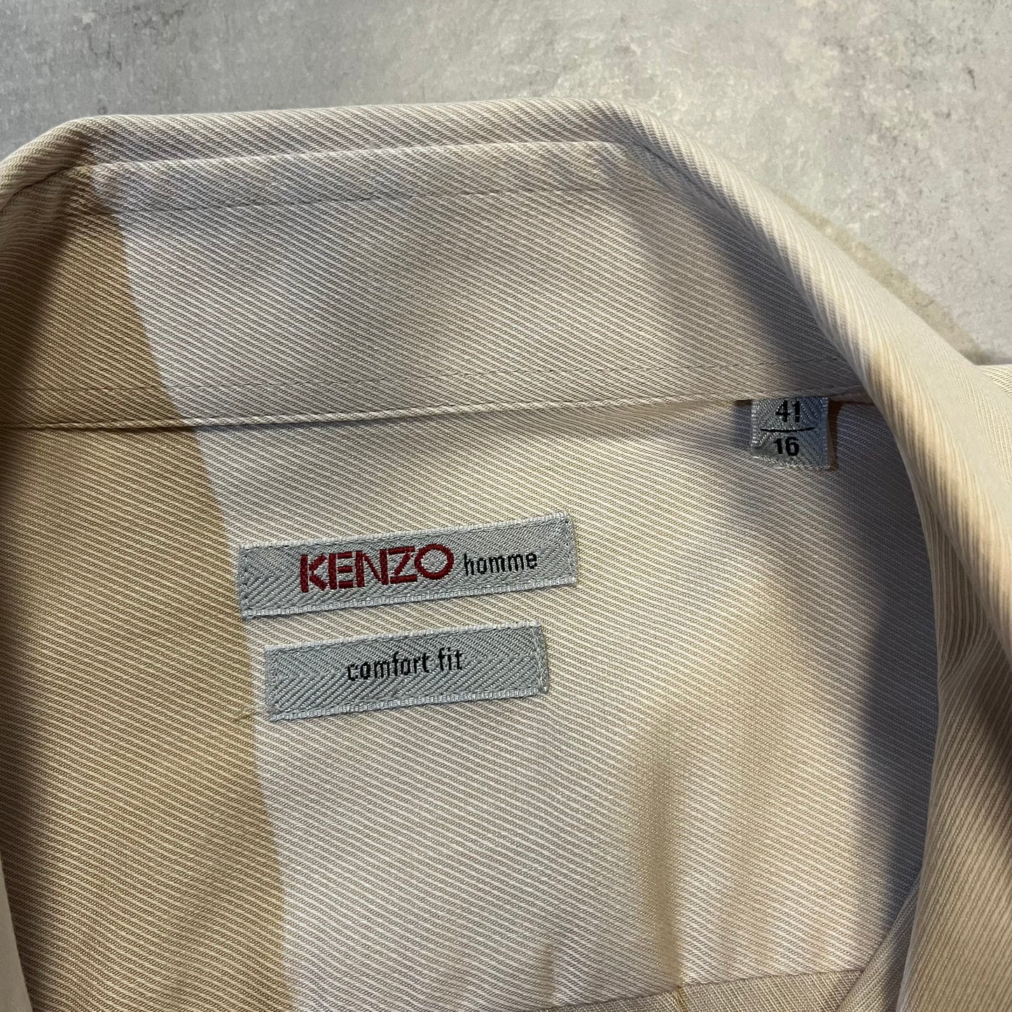 Vintage Kenzo Beige Longsleeve Shirt