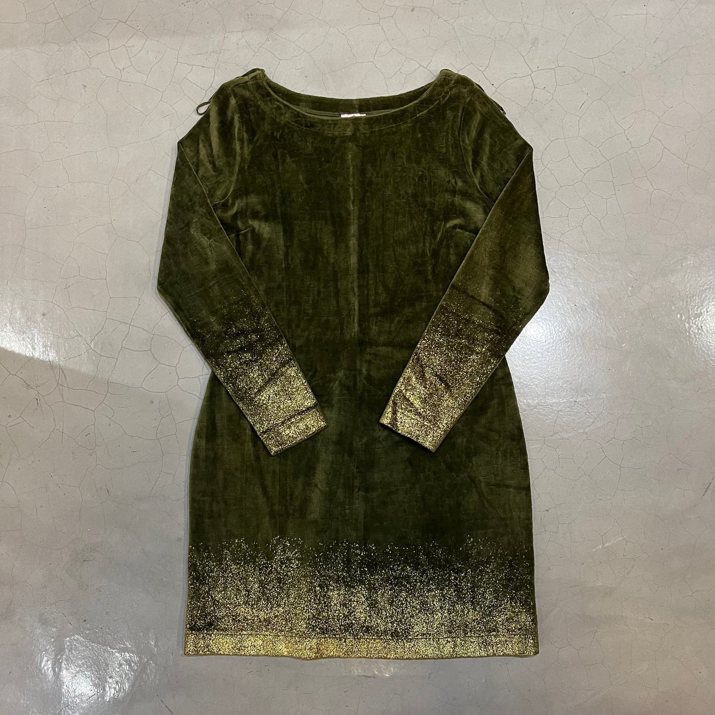 Green Juicy Couture Velour Dress