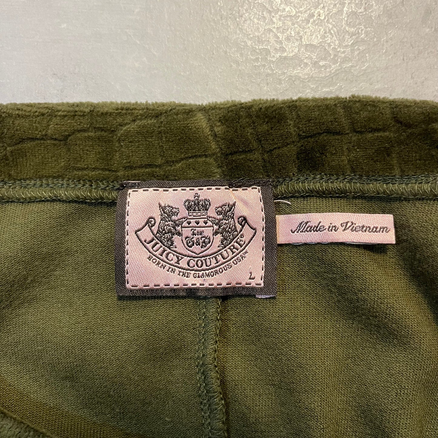 Green Juicy Couture Velour Dress