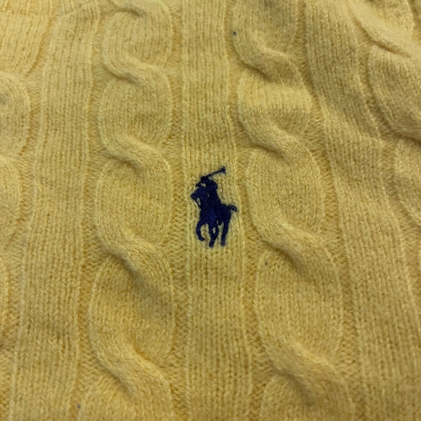 Women's Ralph Lauren Old Money Yellow Knitted Sweater